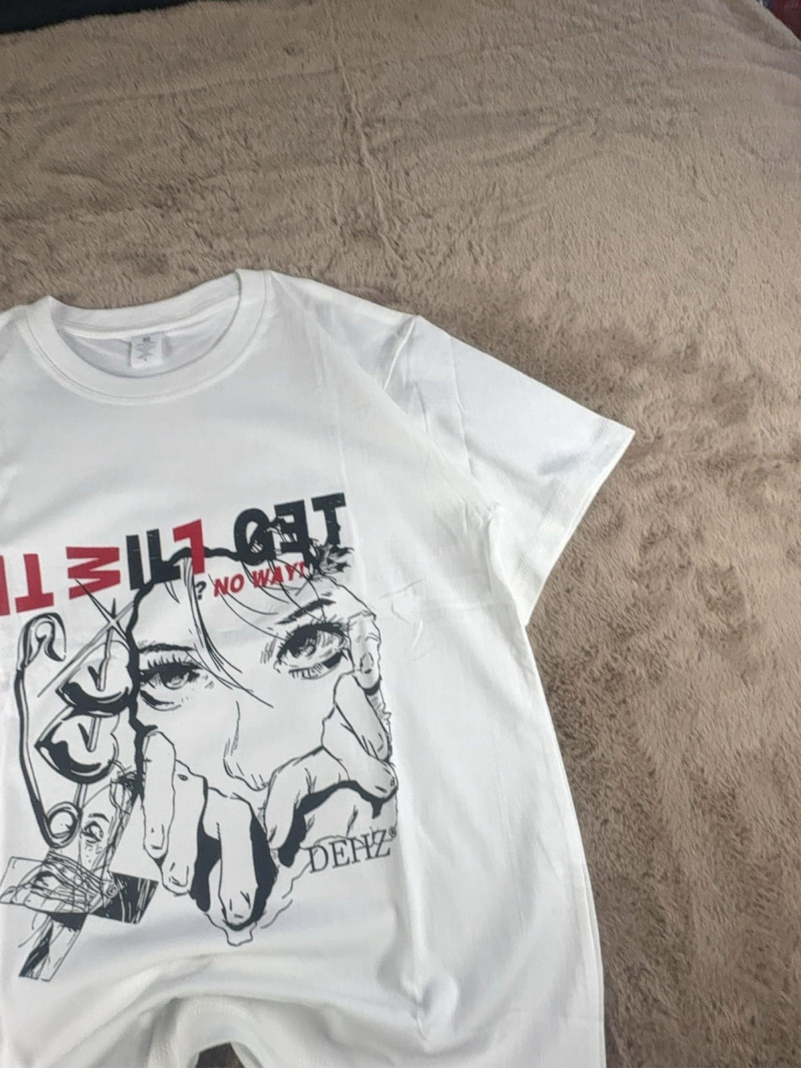 T-shirt Y2K Hip Hop - White Y2K Streetwear Graphic T-Shirt Size S-M - Regular image 5