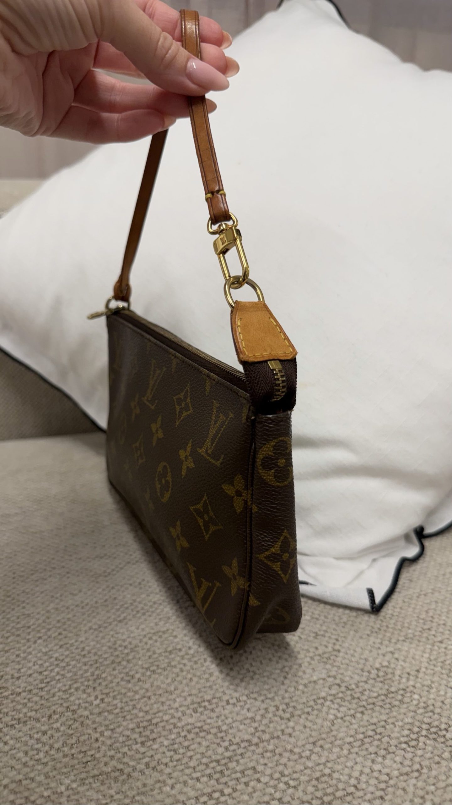 Louis Vuitton Pochette Bag — Brown Monogram Canvas image 3