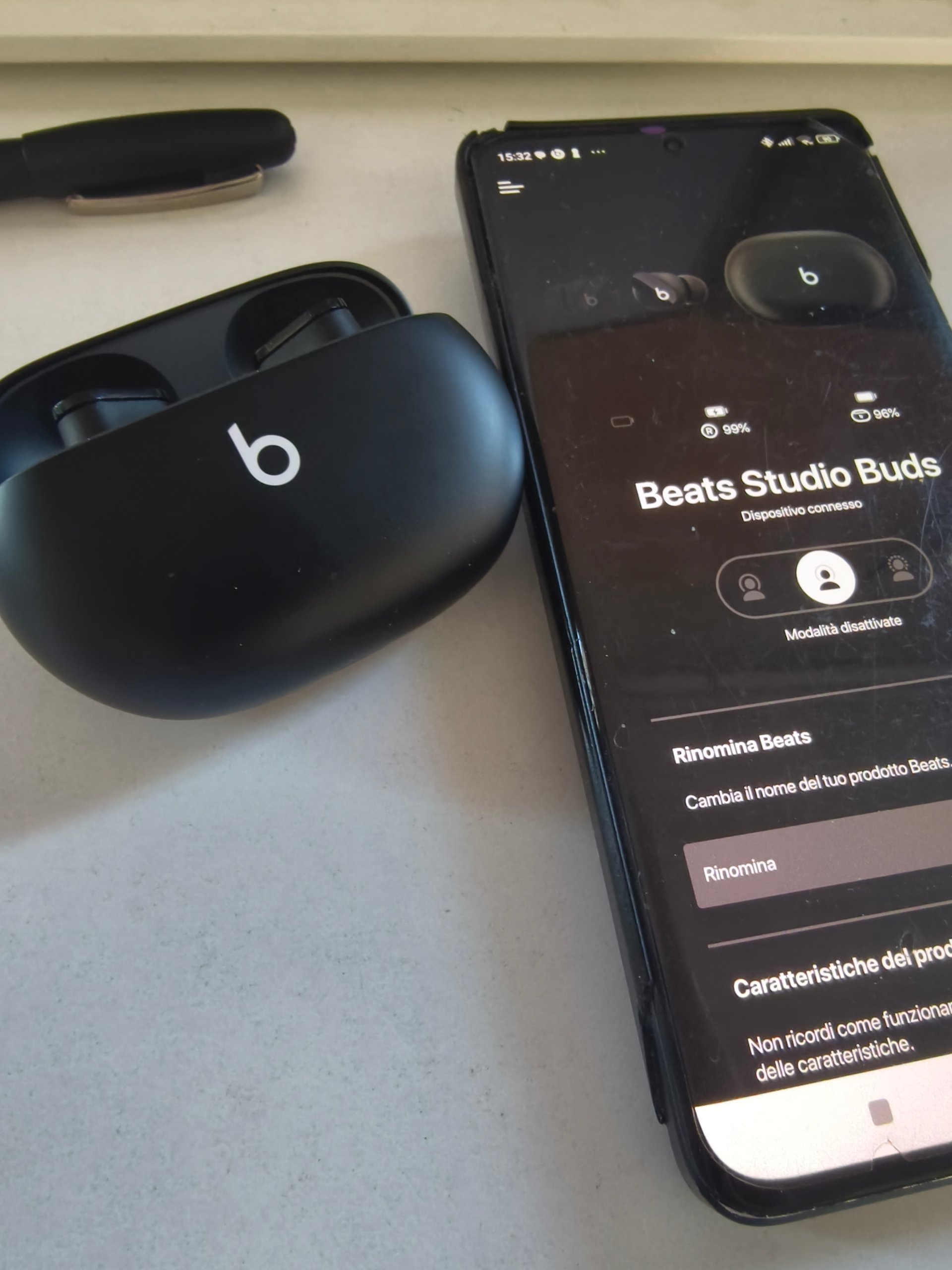 Cuffie Auricolari Beats Studio Buds ANC Bluetooth Nero Wireless SX Out image 6