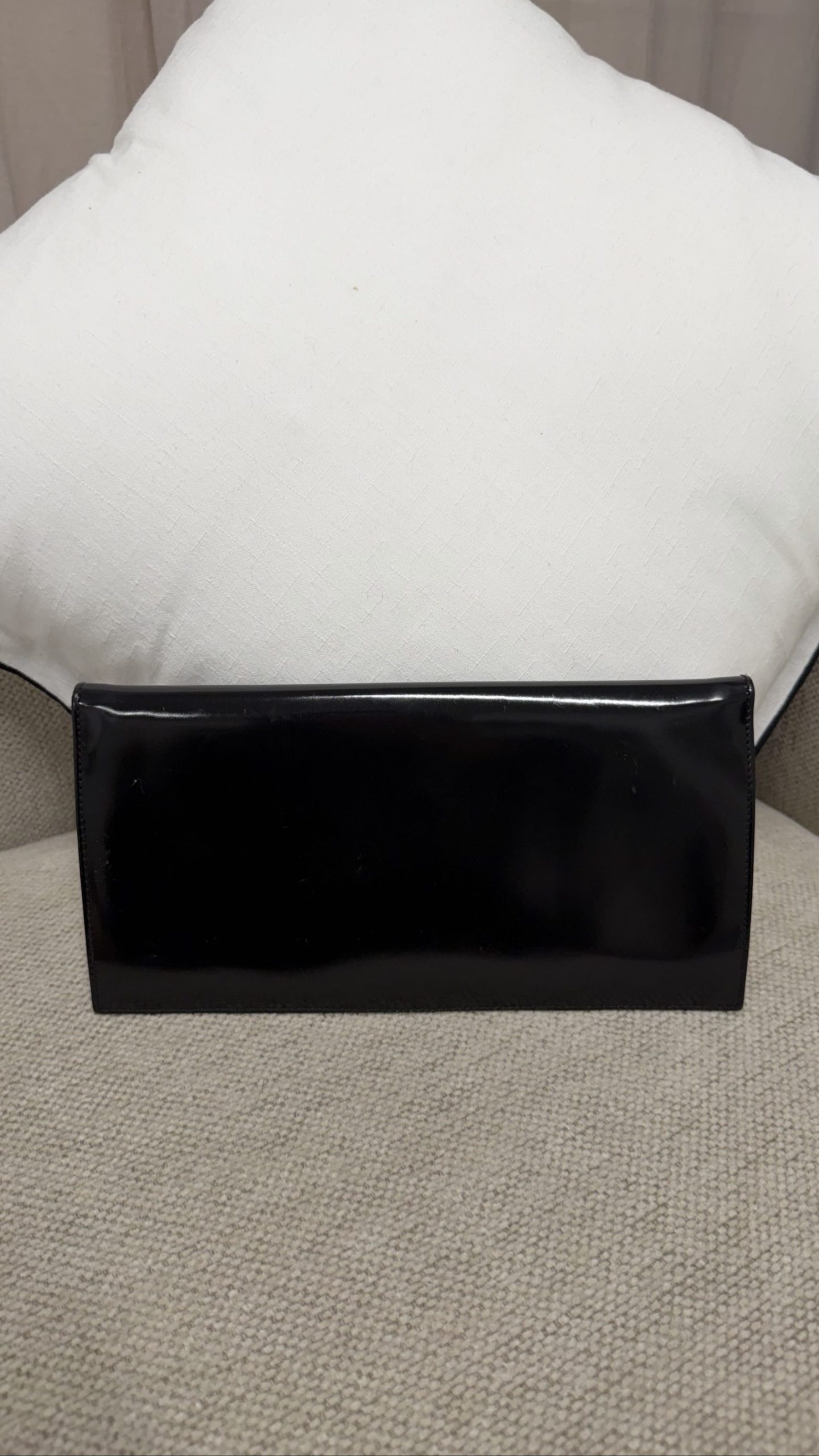 Vintage Gucci Tom Ford Horsebit Clutch — Black Patent Leather image 2