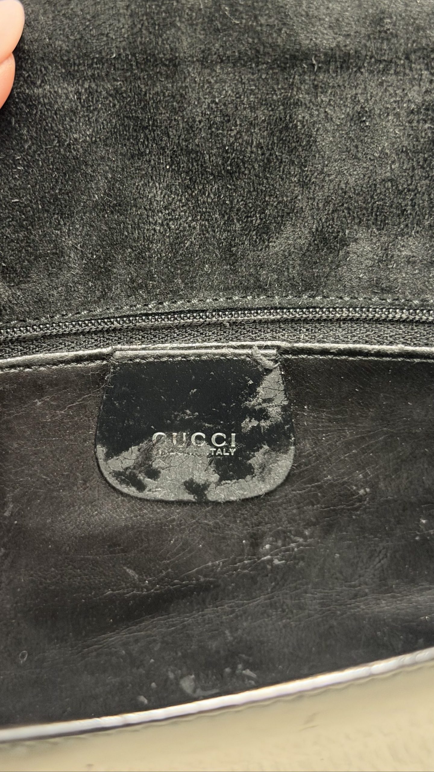 Vintage Gucci Tom Ford Horsebit Clutch — Black Patent Leather image 8