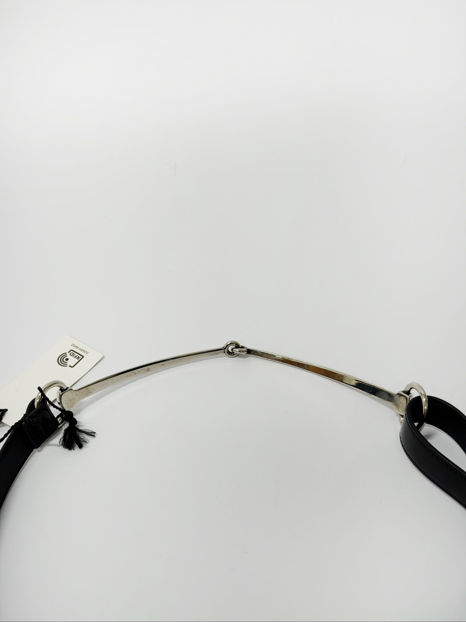 Gucci Horsebit Belt — Black Leather with Silver Hardware, 90 / 35 image 4