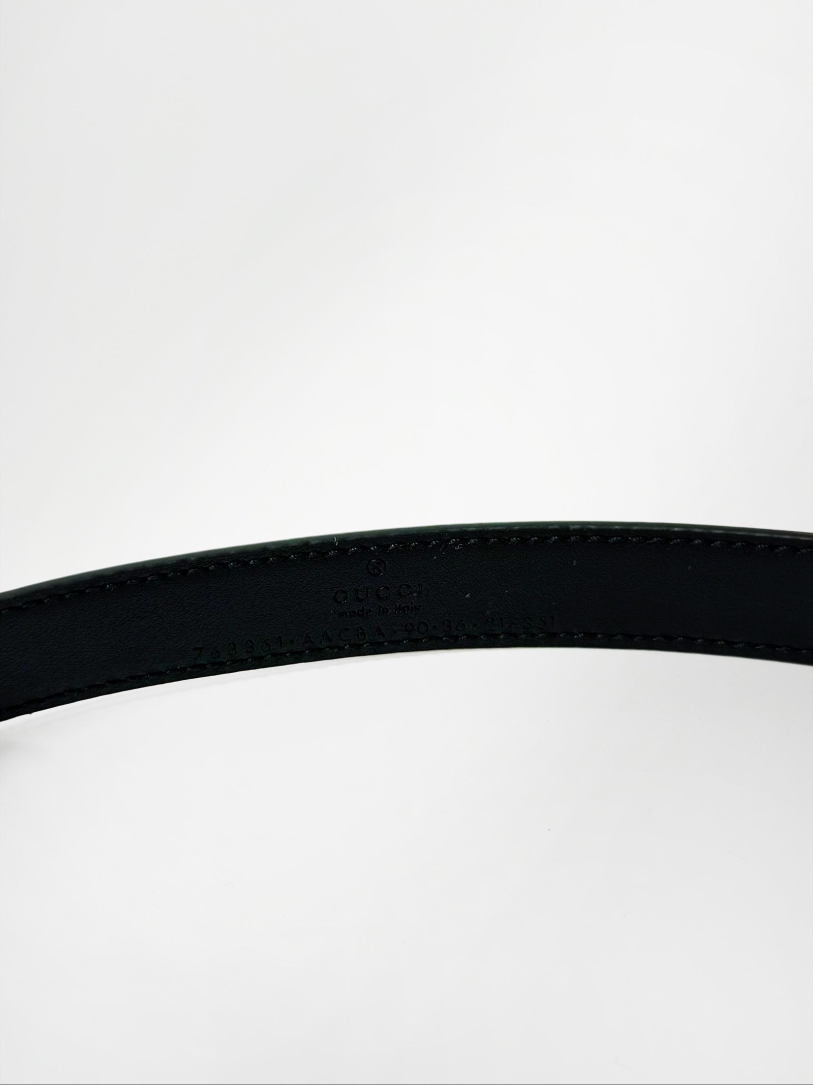 Gucci Horsebit Belt — Black Leather with Silver Hardware, 90 / 35 image 6