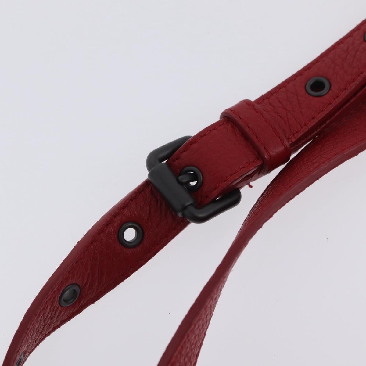 BOTTEGA VENETA INTRECCIATO Shoulder Bag Leather Red Auth 204857V image 8