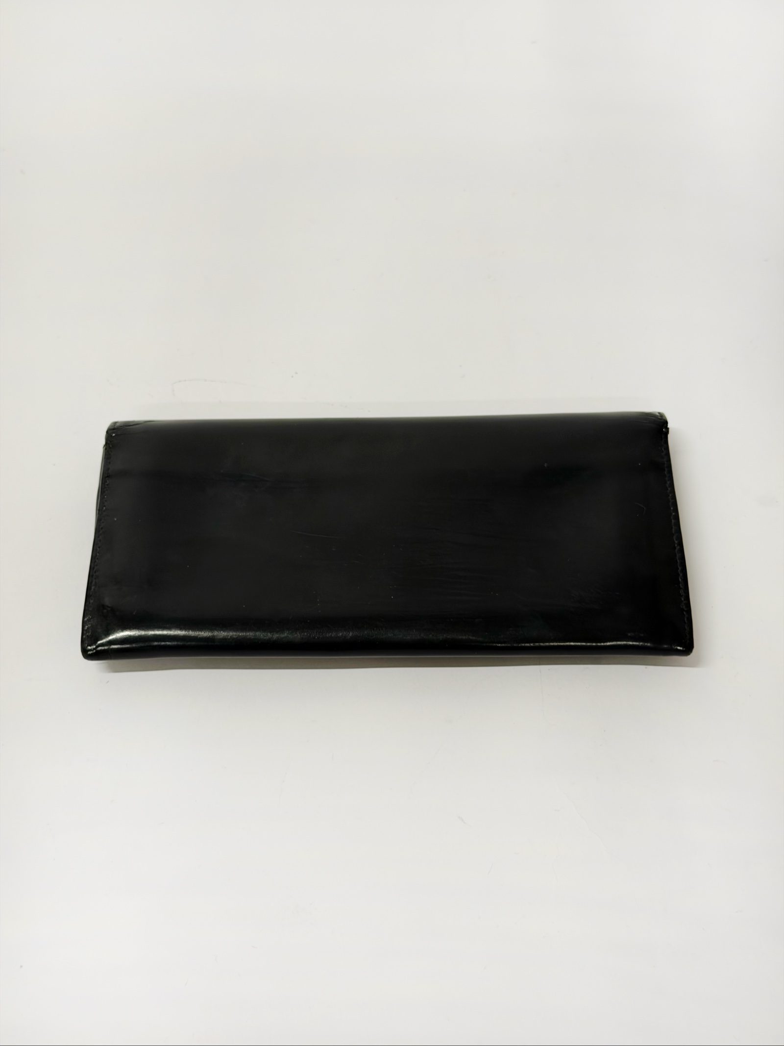 Vintage Prada spazzolato black leather wallet image 4
