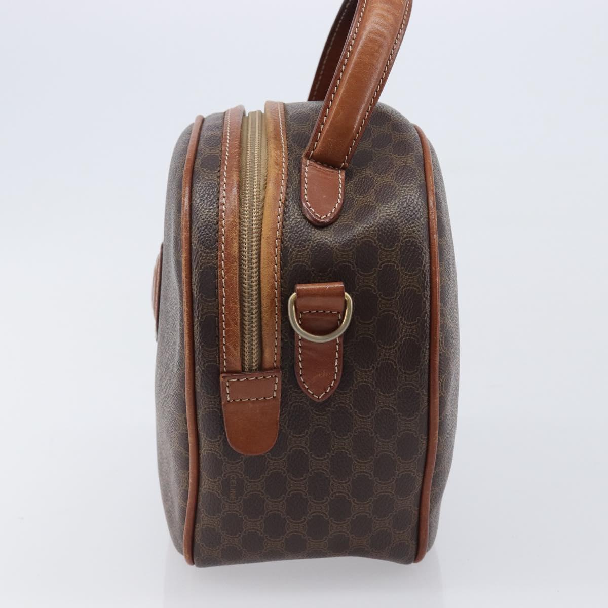 CELINE Macadam Canvas Hand Bag PVC Leather Brown Gold Auth ep15838 image 3