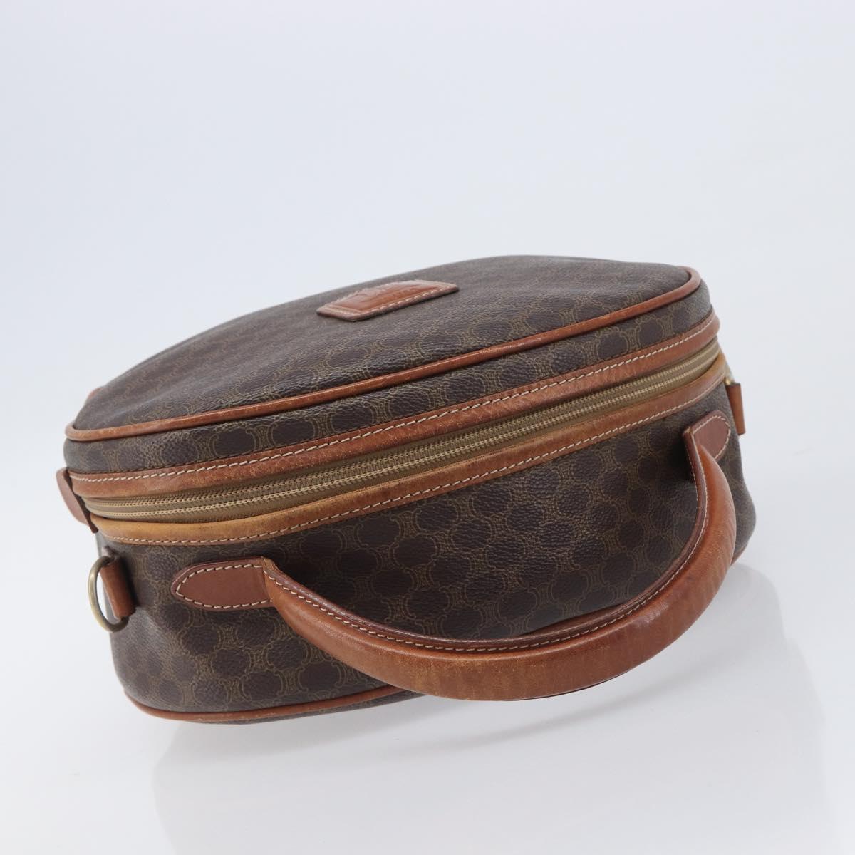 CELINE Macadam Canvas Hand Bag PVC Leather Brown Gold Auth ep15838 image 6