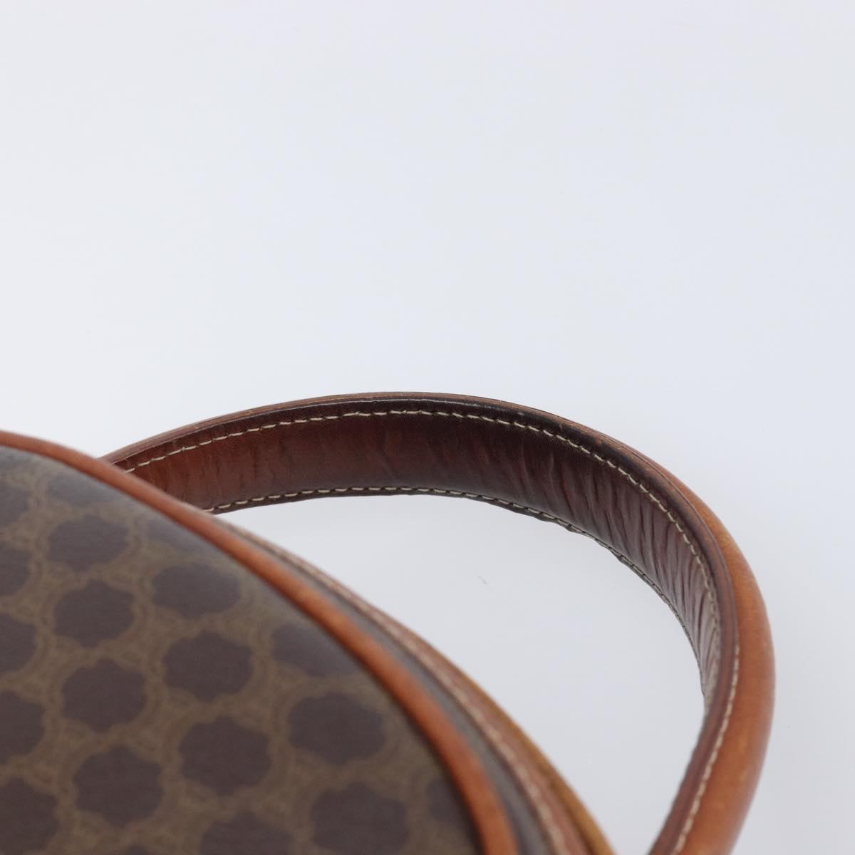 CELINE Macadam Canvas Hand Bag PVC Leather Brown Gold Auth ep15838 image 8