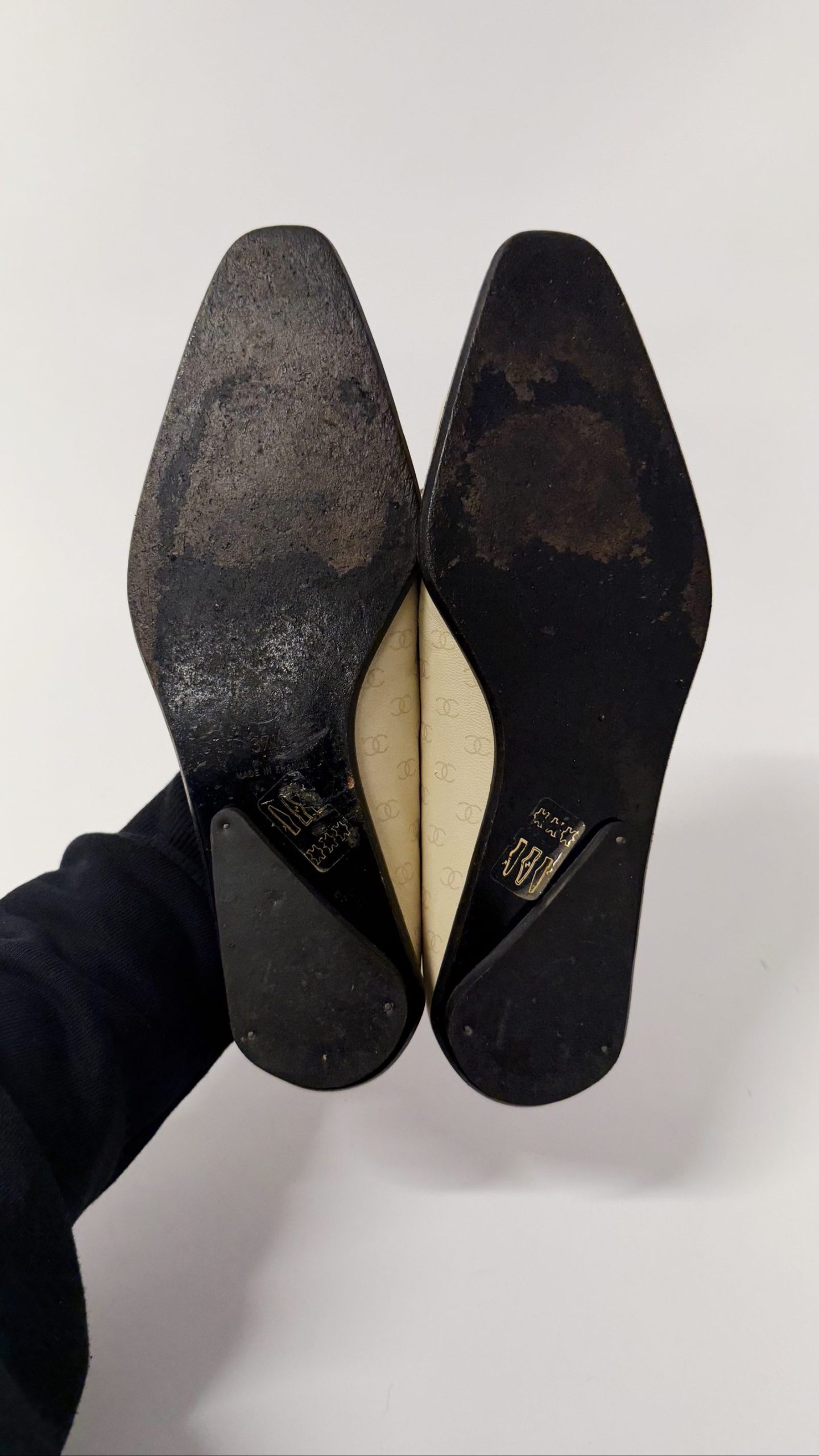 Chanel Ballet Flats — Beige Printed Leather, EU 37.5 image 9