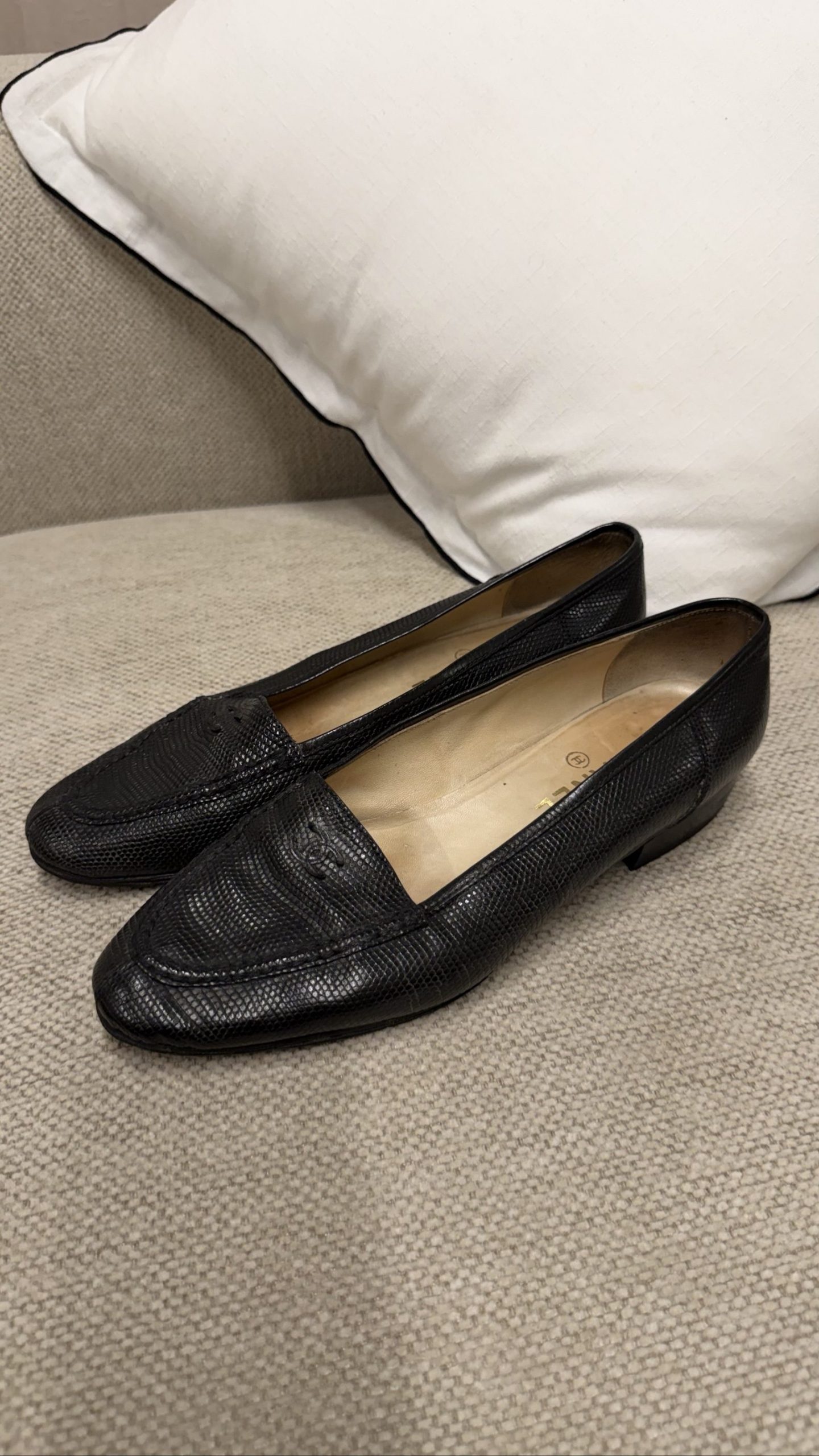 Vintage Chanel Lizard / Snake Loafers UK 6 / EU 39 image 3