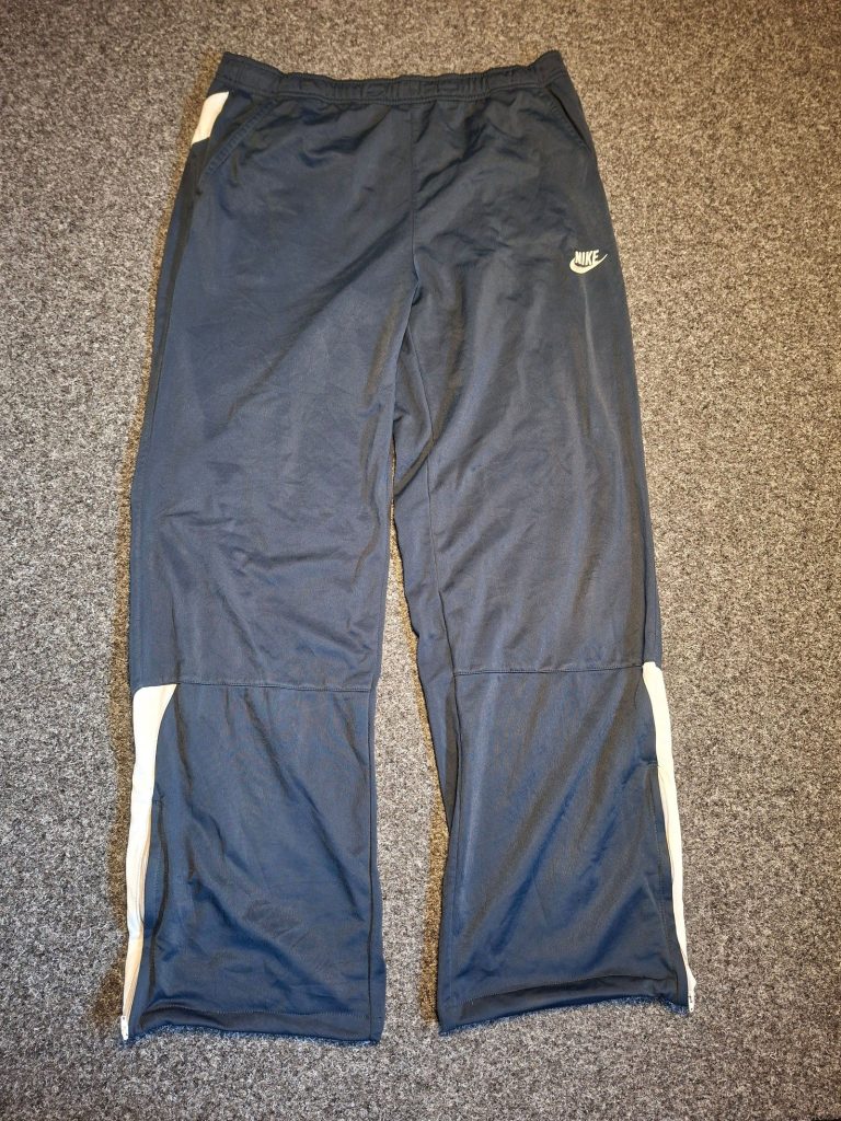 Nike Men's Navy & White Vintage Pashastyle Track Pants XL