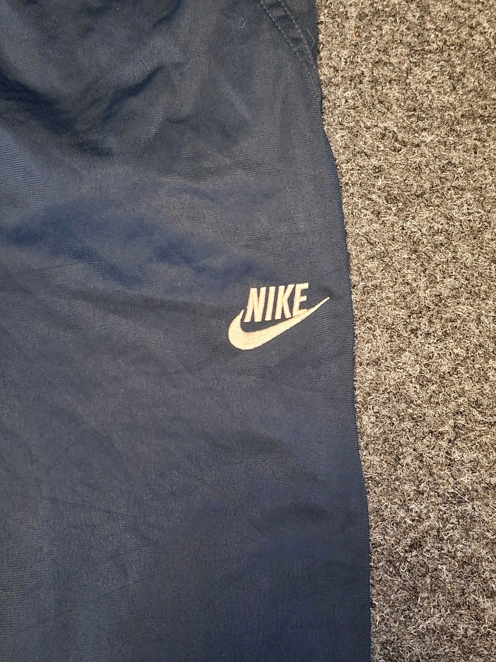 Nike Men's Navy & White Vintage Pashastyle Track Pants XL image 2