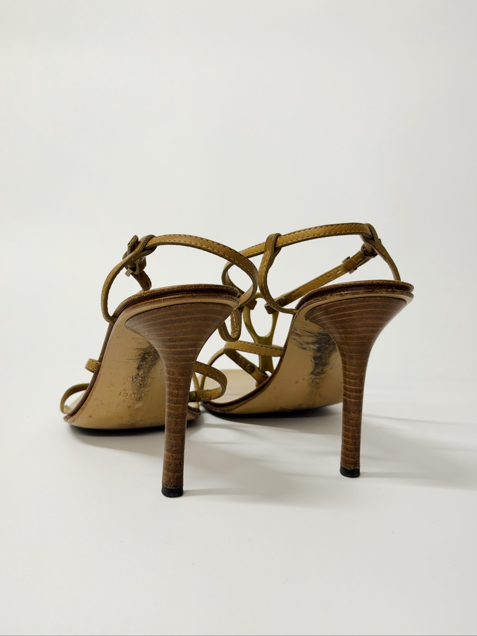 Gucci Tom Ford Horsebit Heels — Brown Leather & Wood, EU 39.5 image 5