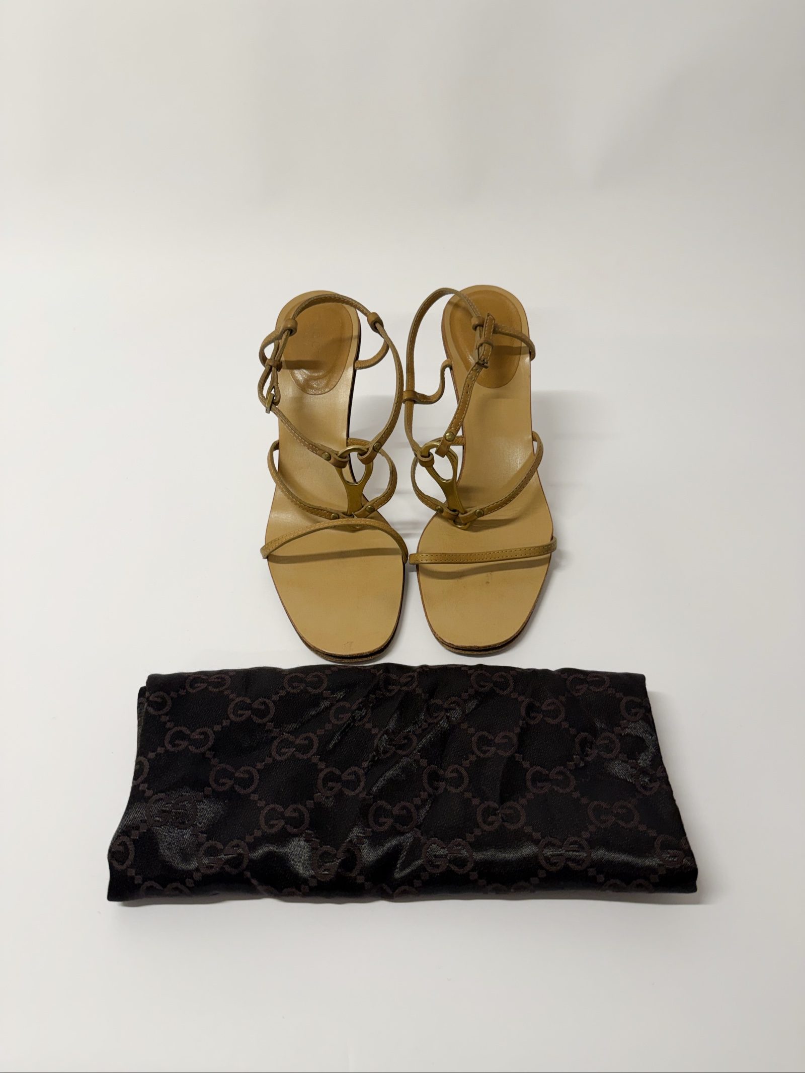 Gucci Tom Ford Horsebit Heels — Brown Leather & Wood, EU 39.5 image 6