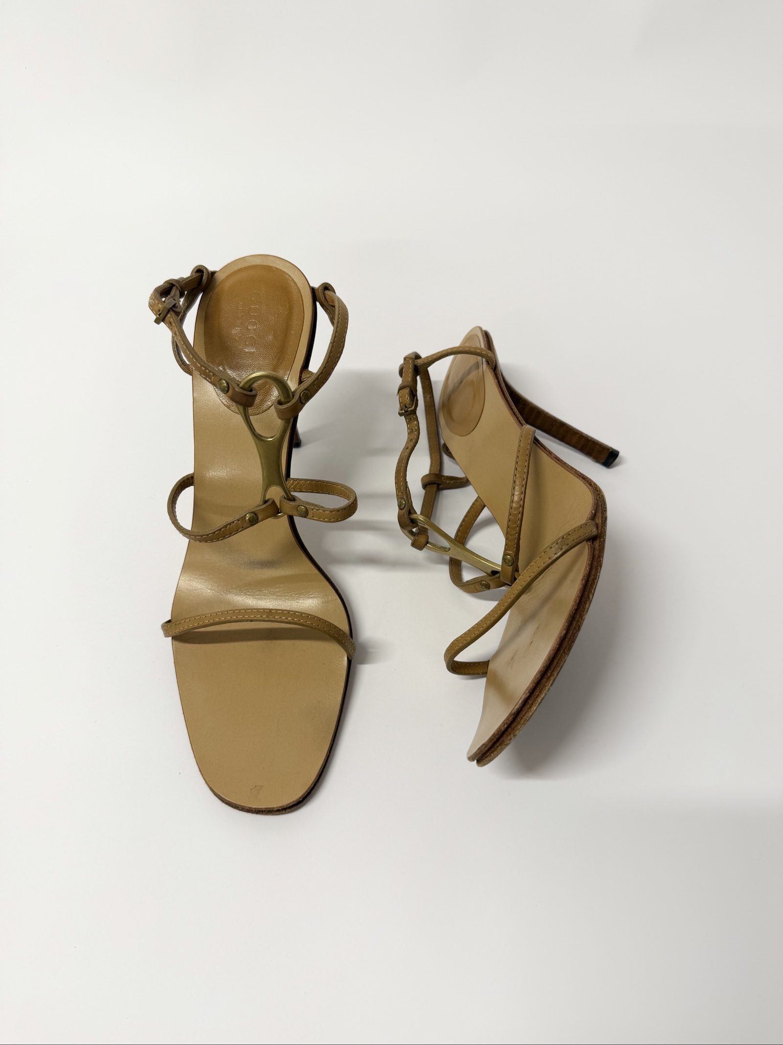 Gucci Tom Ford Horsebit Heels — Brown Leather & Wood, EU 39.5 image 7