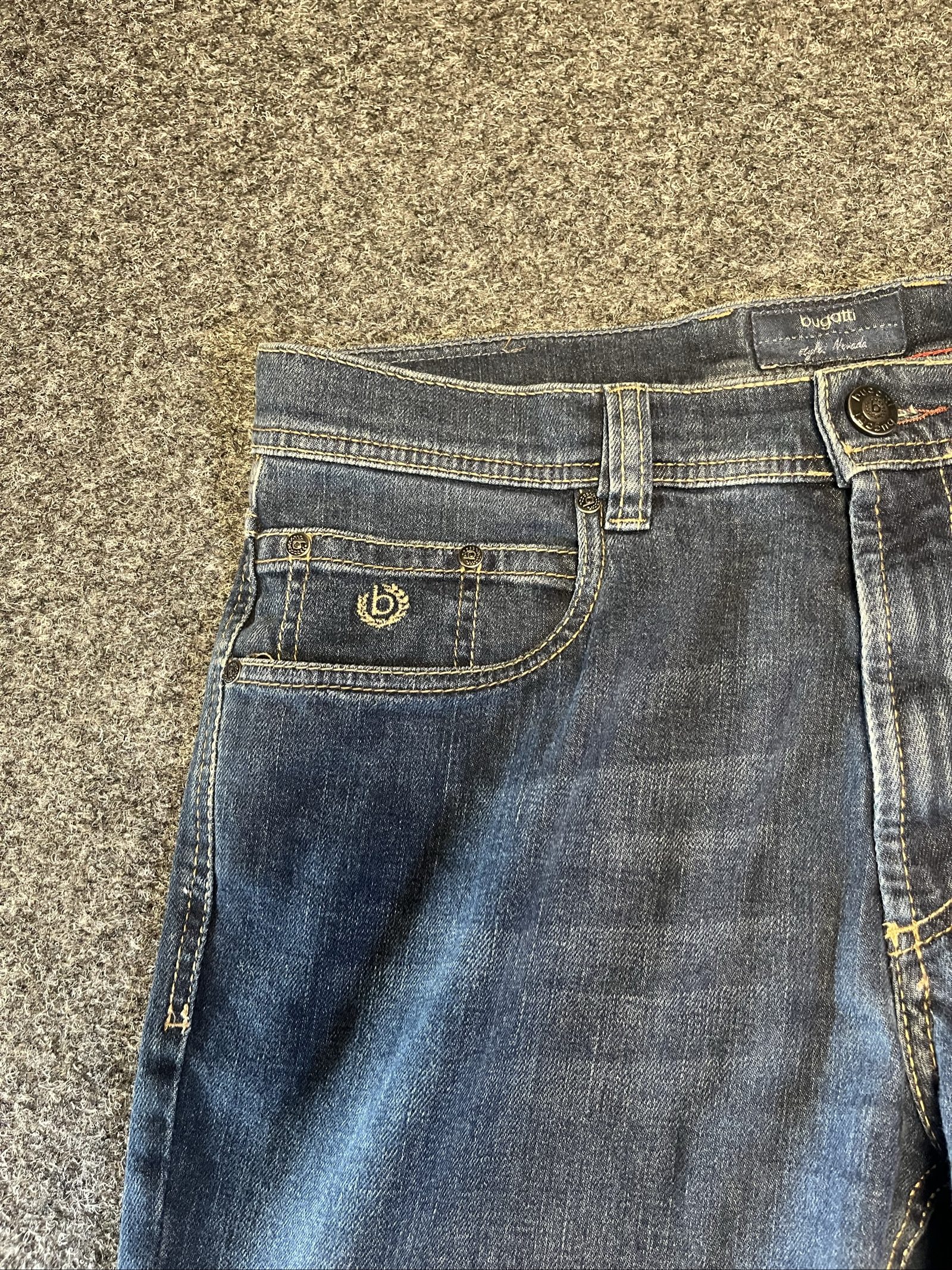 Bugatti Men's Blue Vintage Denim Jeans Größe 46 Used-Good image 3