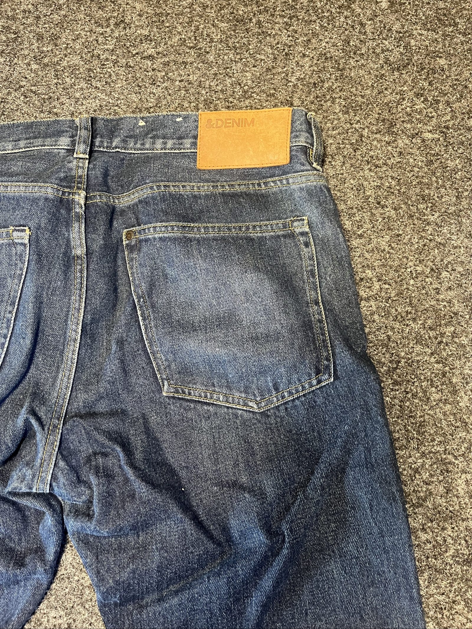 &DENIM Men's Vintage Style Blue Denim Jeans W32 L32 image 4