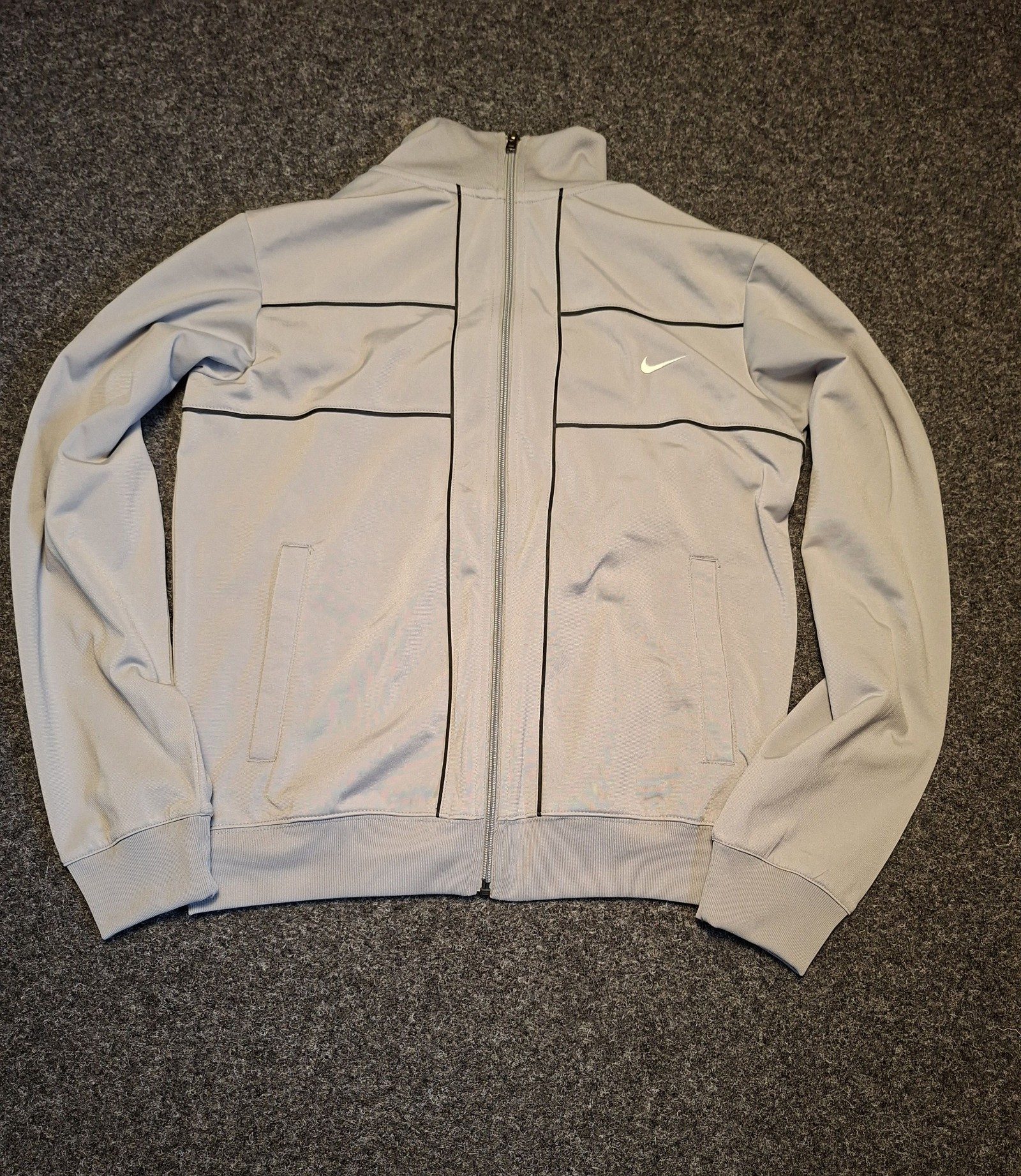 Nike Men Grey & Light Grey Vintage Track Jacket & Pants Small image 6