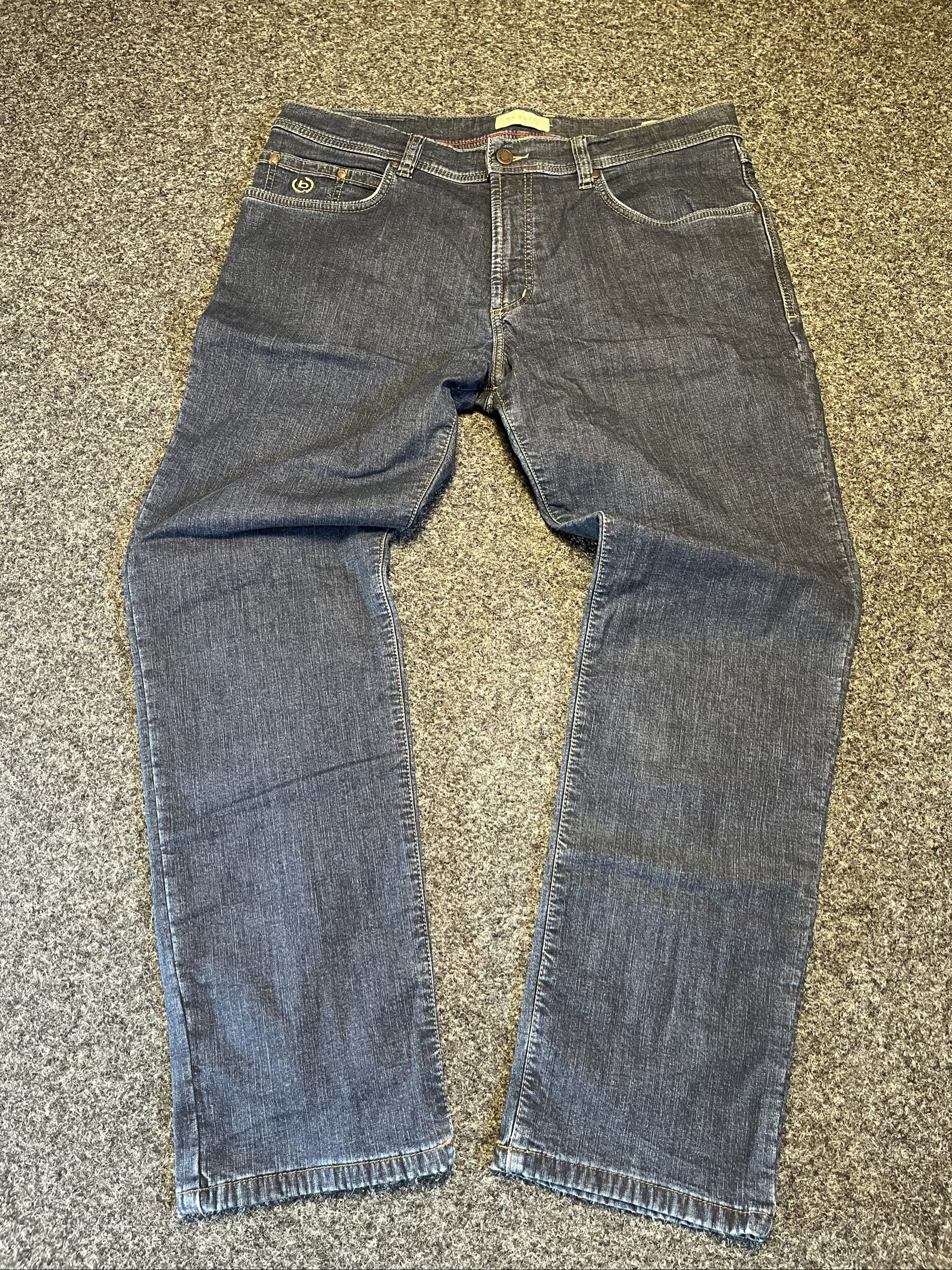 Bugatti Men's Blue Vintage Denim Jeans Size 36 Classic Fit