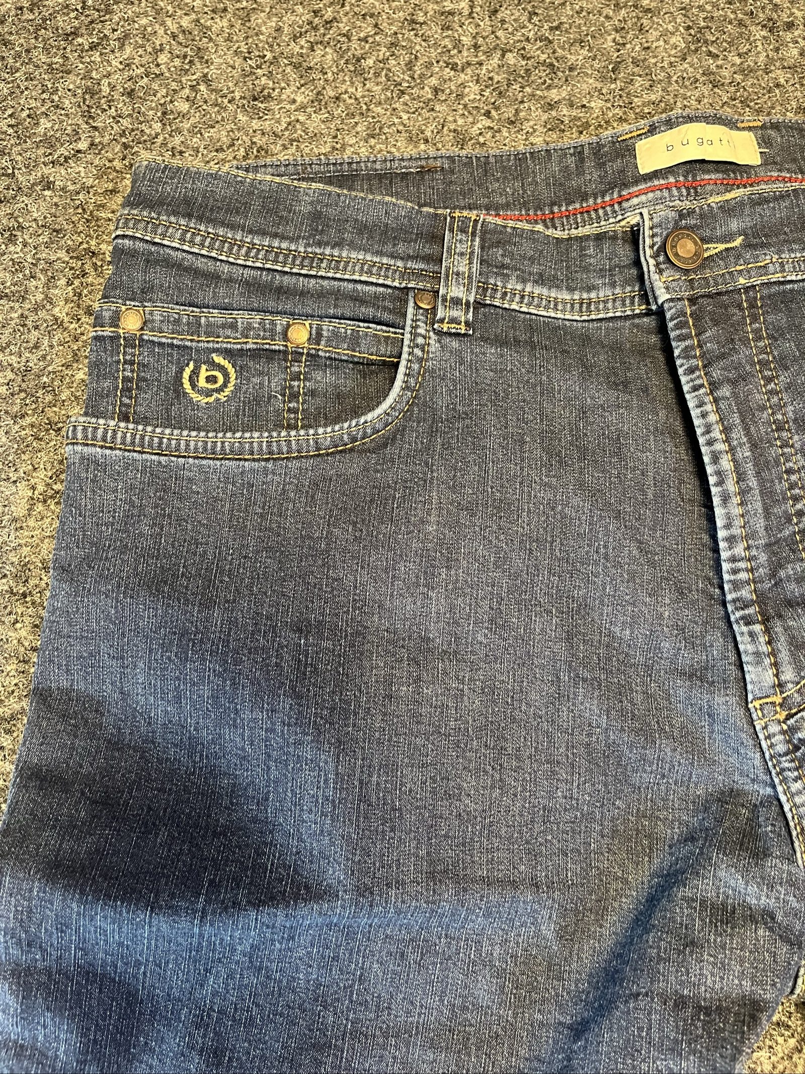 Bugatti Men's Blue Vintage Denim Jeans Size 36 Classic Fit image 3