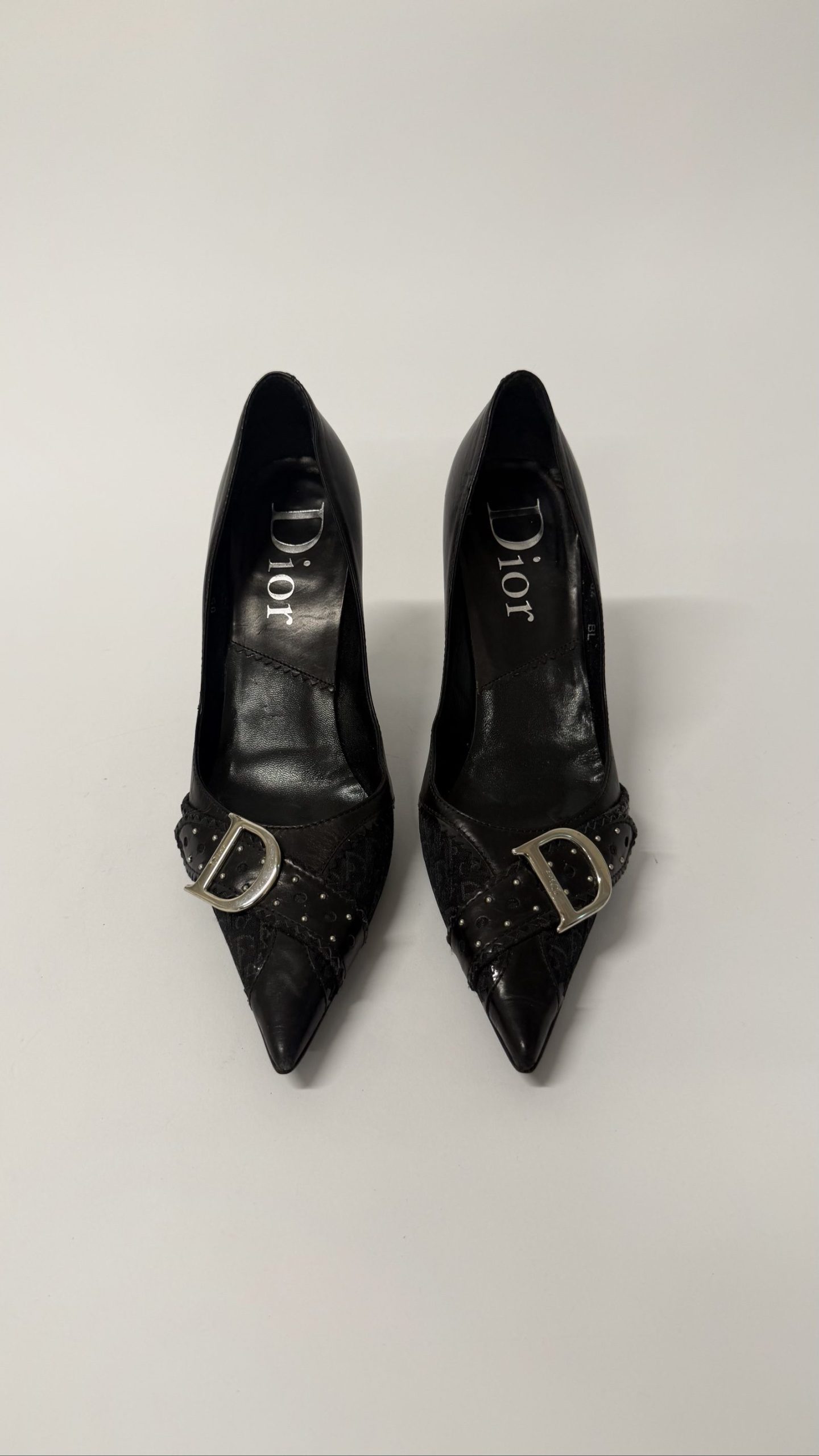 Dior John Galliano Trick Court Heels — Black Leather, EU 38 image 2