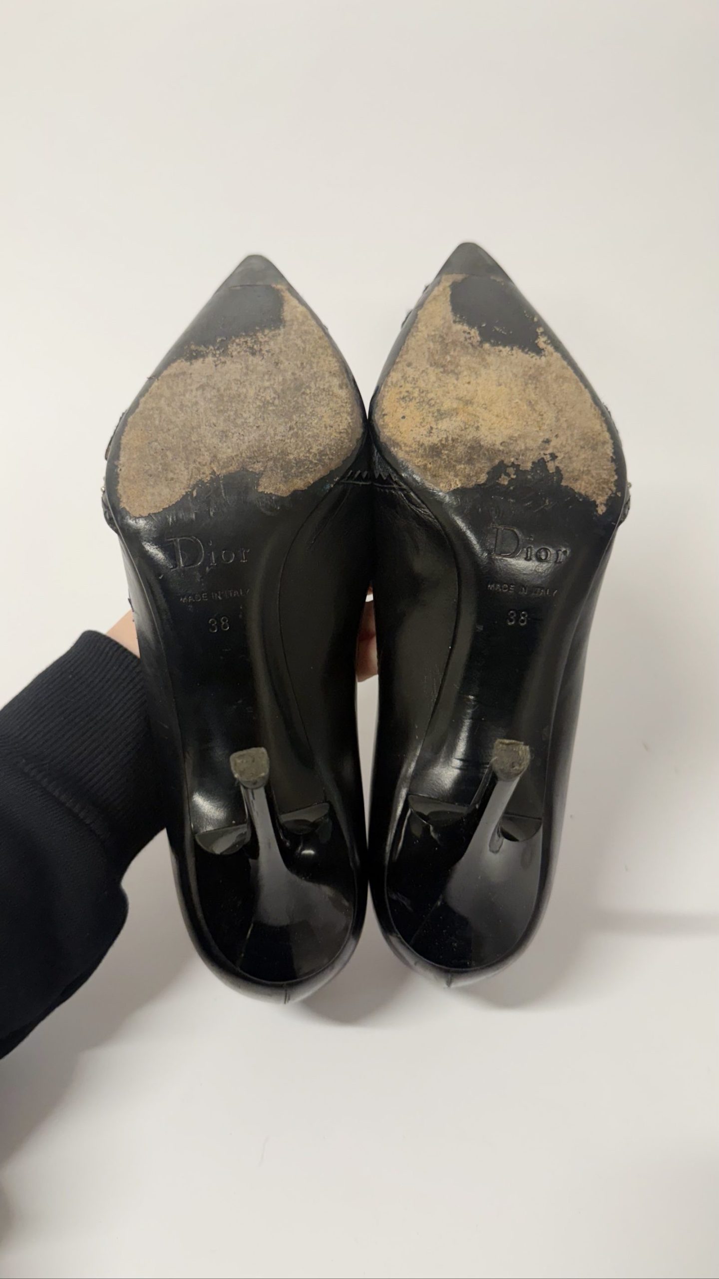 Dior John Galliano Trick Court Heels — Black Leather, EU 38 image 8