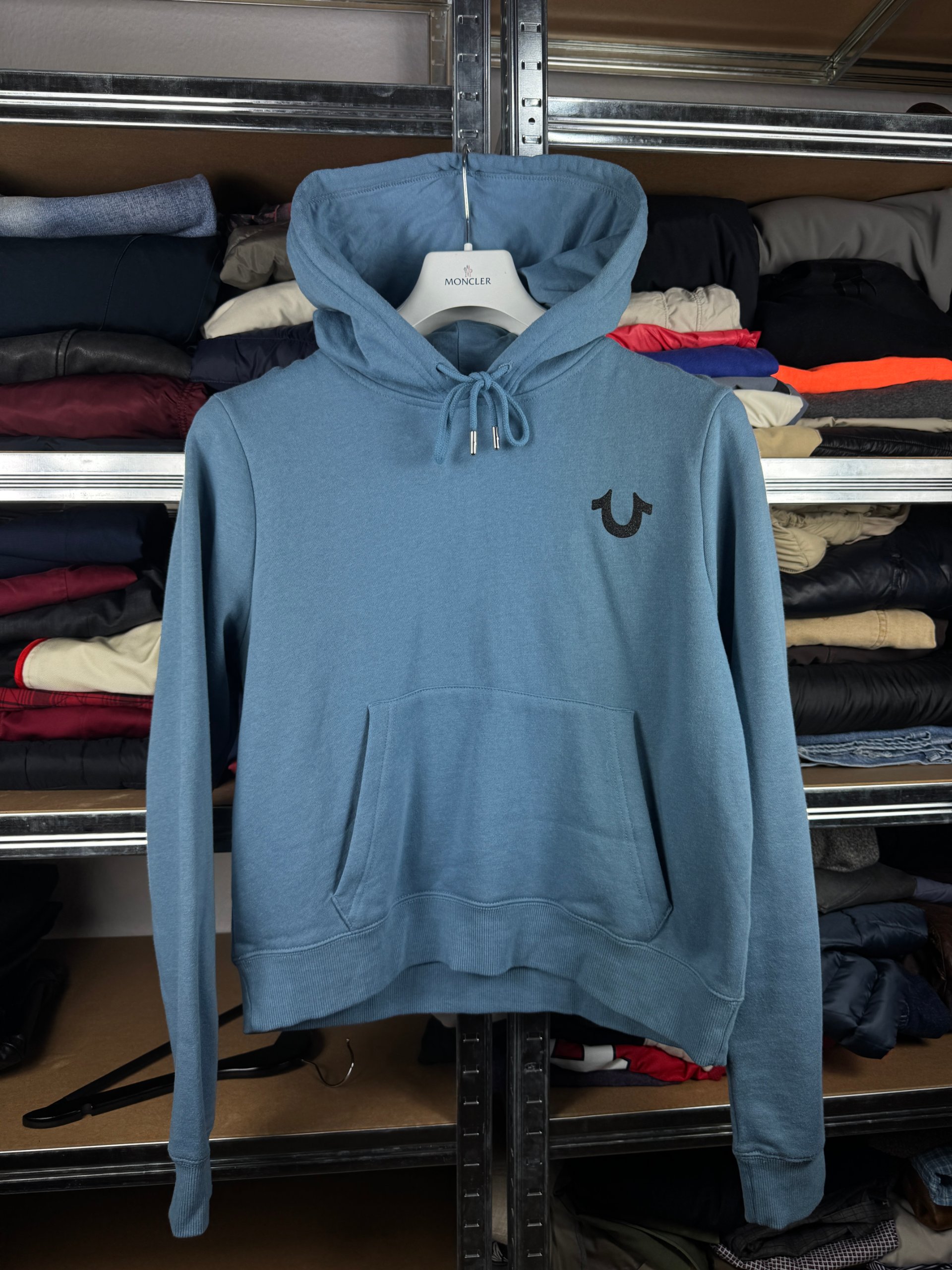 Women`s True Religion Starry Budda Cropped Hoodie Size XL image 2