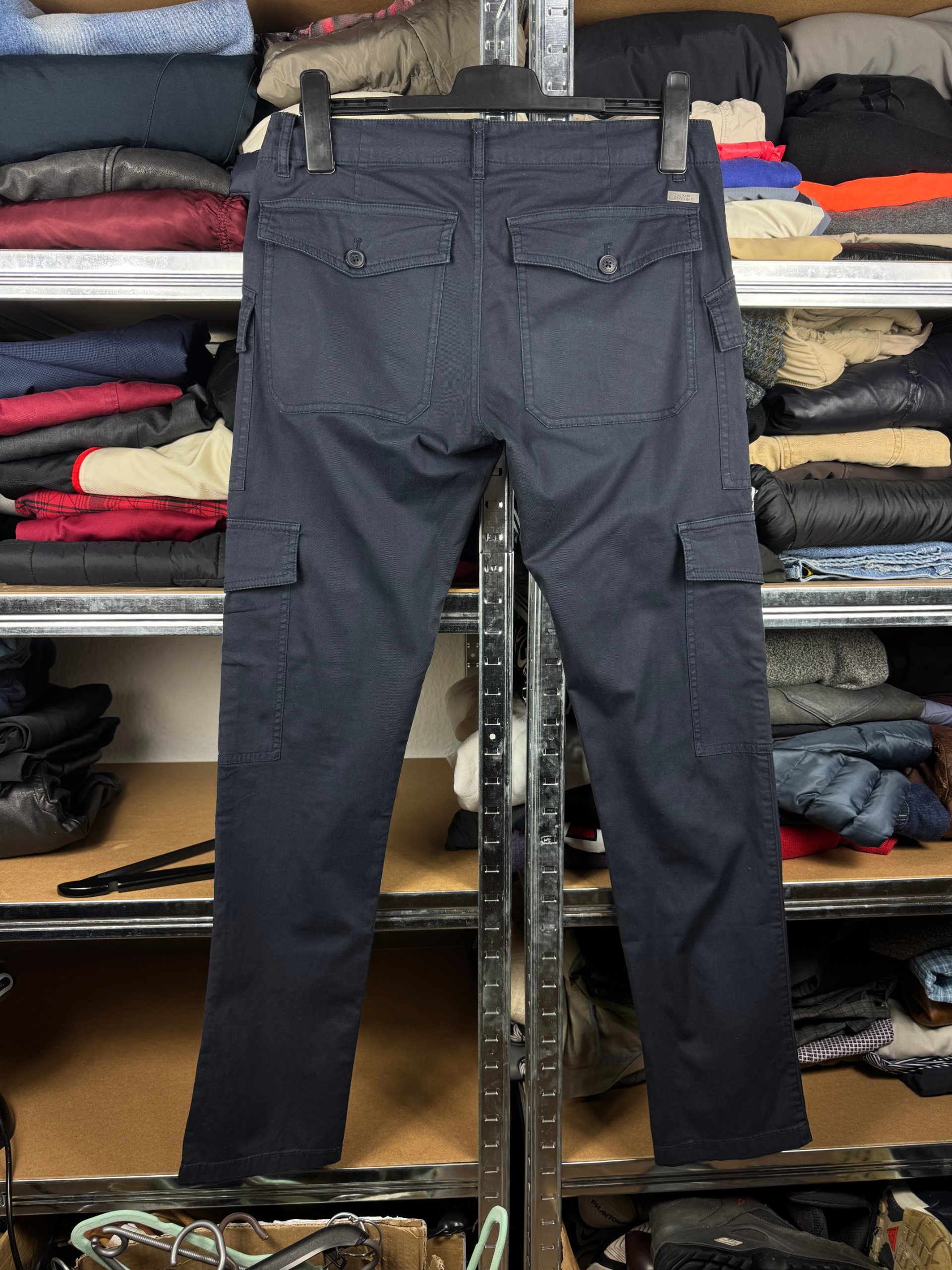 Men`s Armani Exchange Cargo Multipocket Navy Slim FIt Pants Size 31 image 2