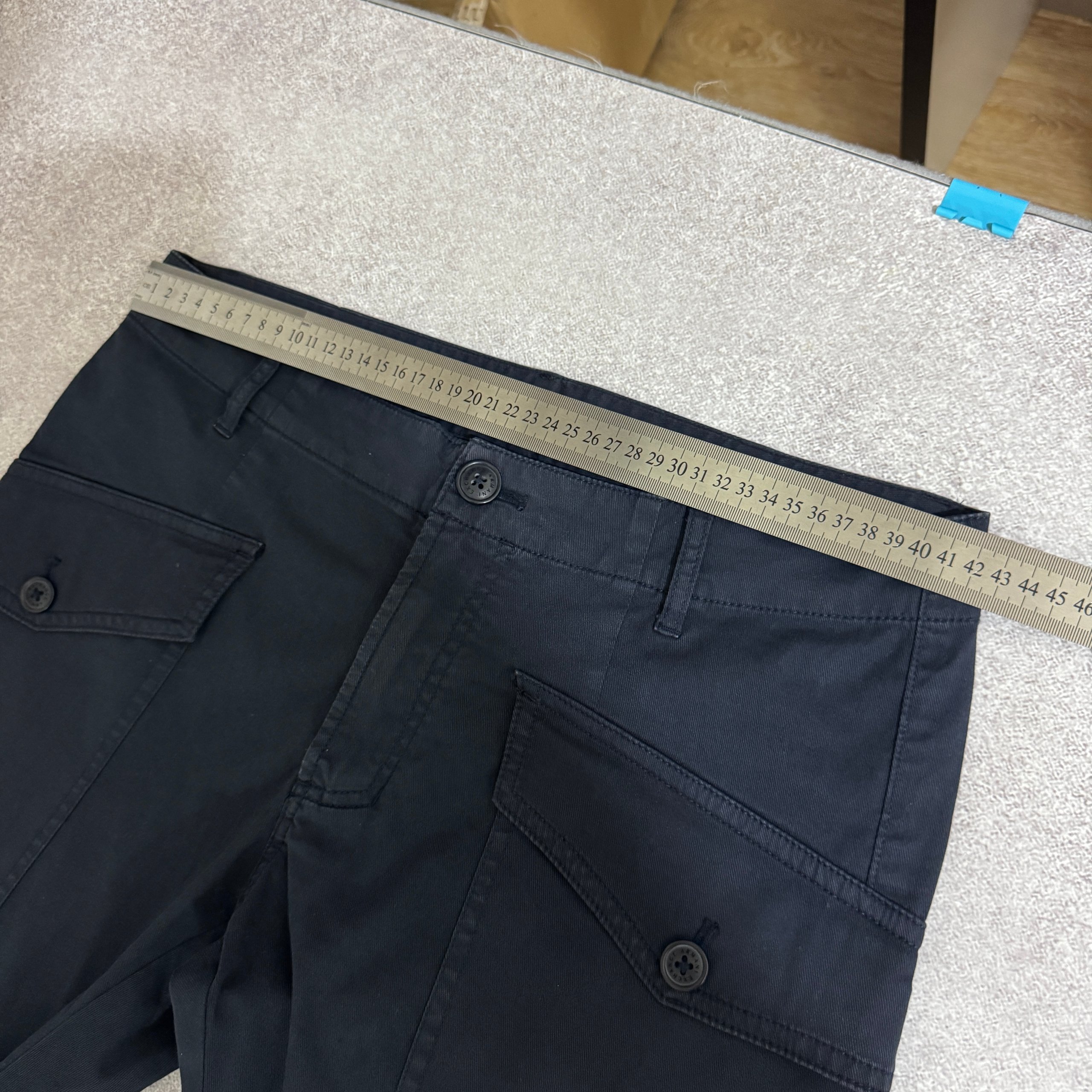 Men`s Armani Exchange Cargo Multipocket Navy Slim FIt Pants Size 31 image 3