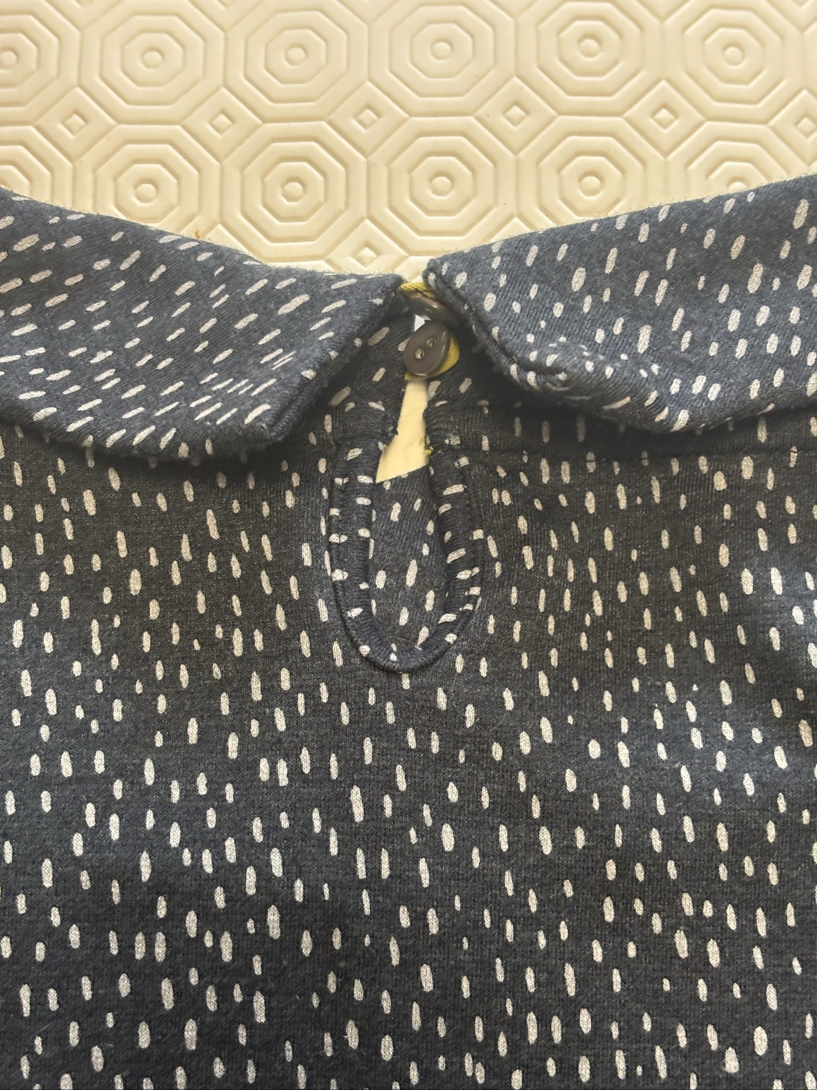White Stuff Navy & White Patterned Dress UK 8 Short Sleeve image 5