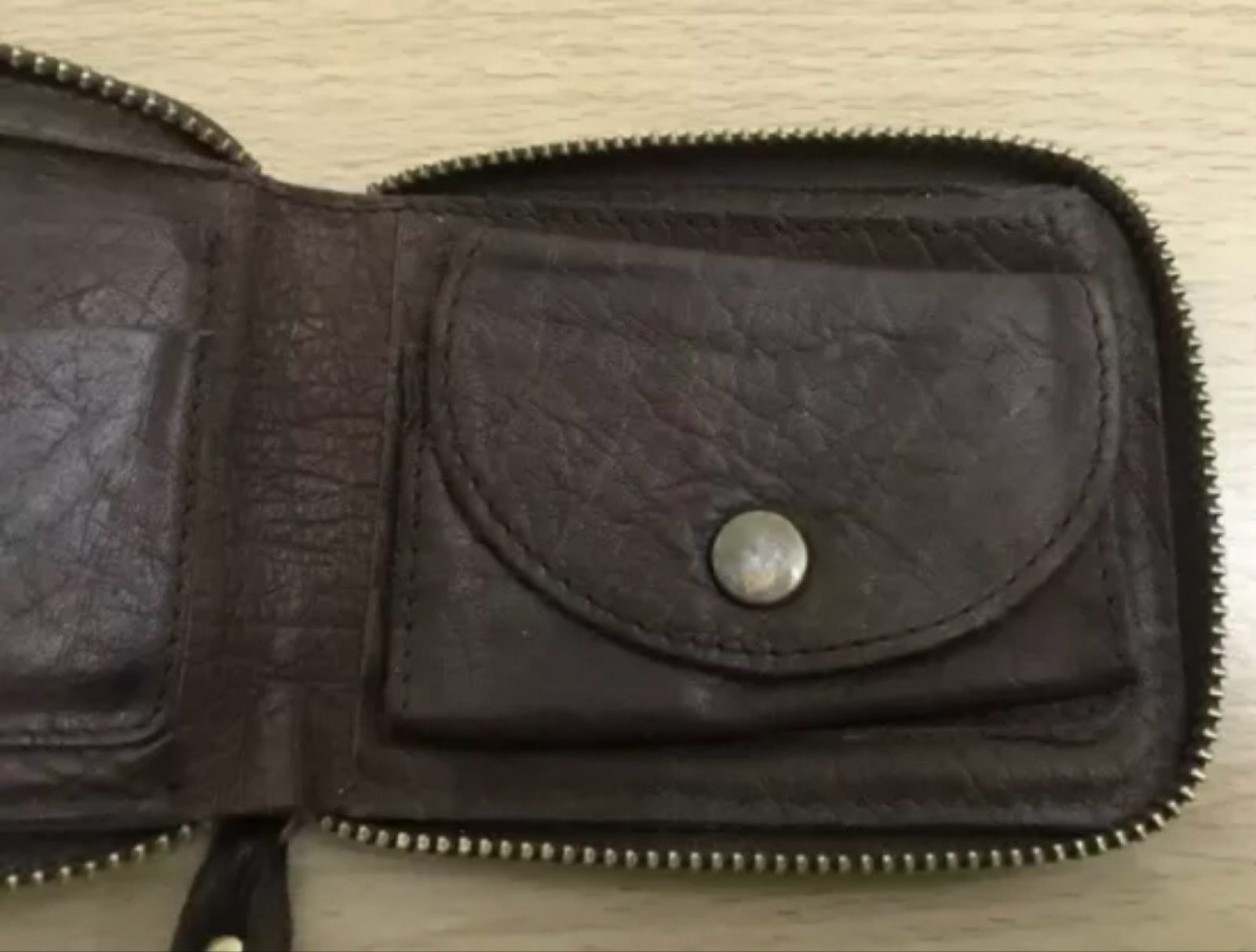 Superdry Brown Leather Zipped Wallet Small image 4
