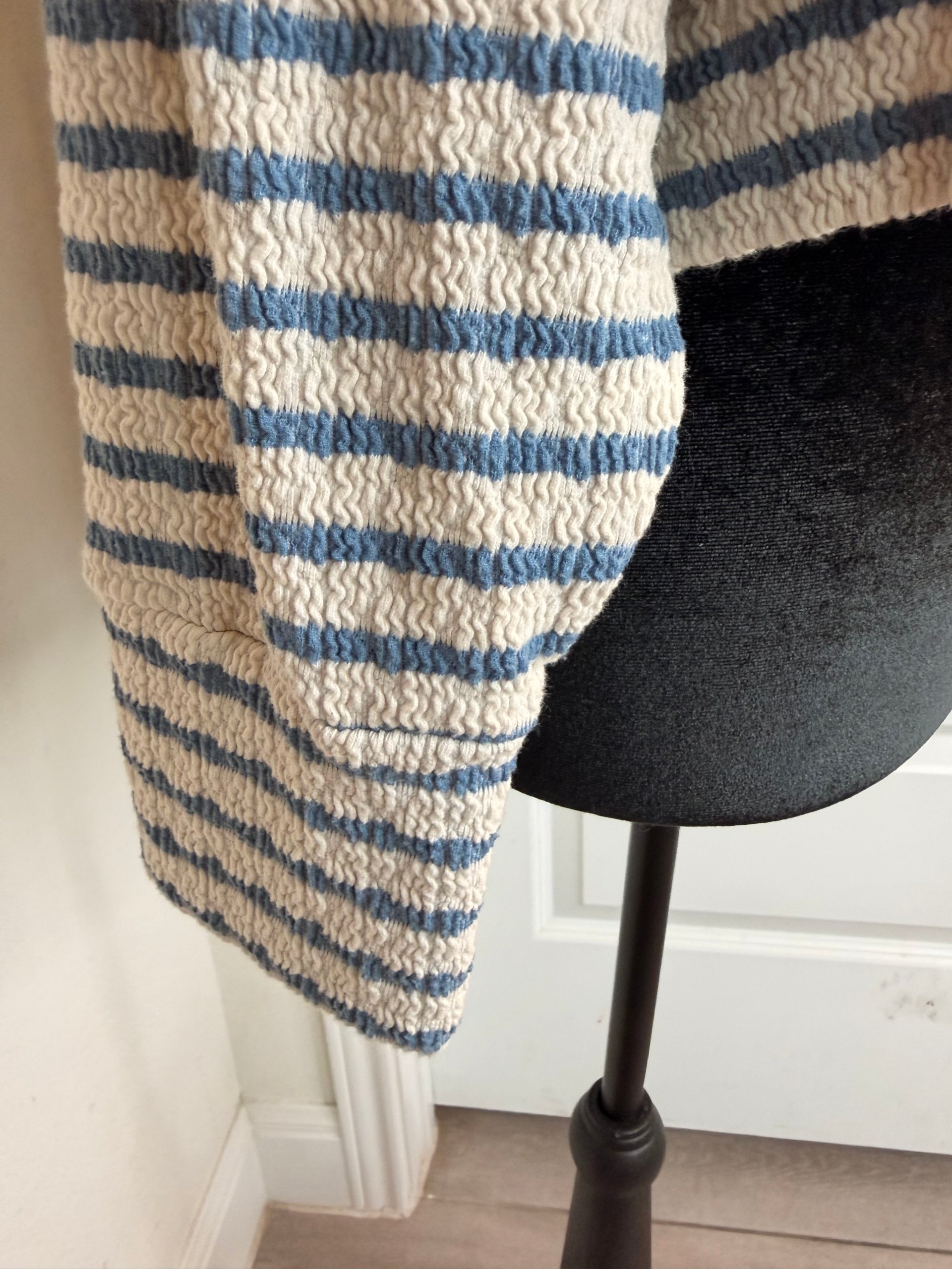 Altar'd State & Blue Striped V-Neck Sweater Small image 5