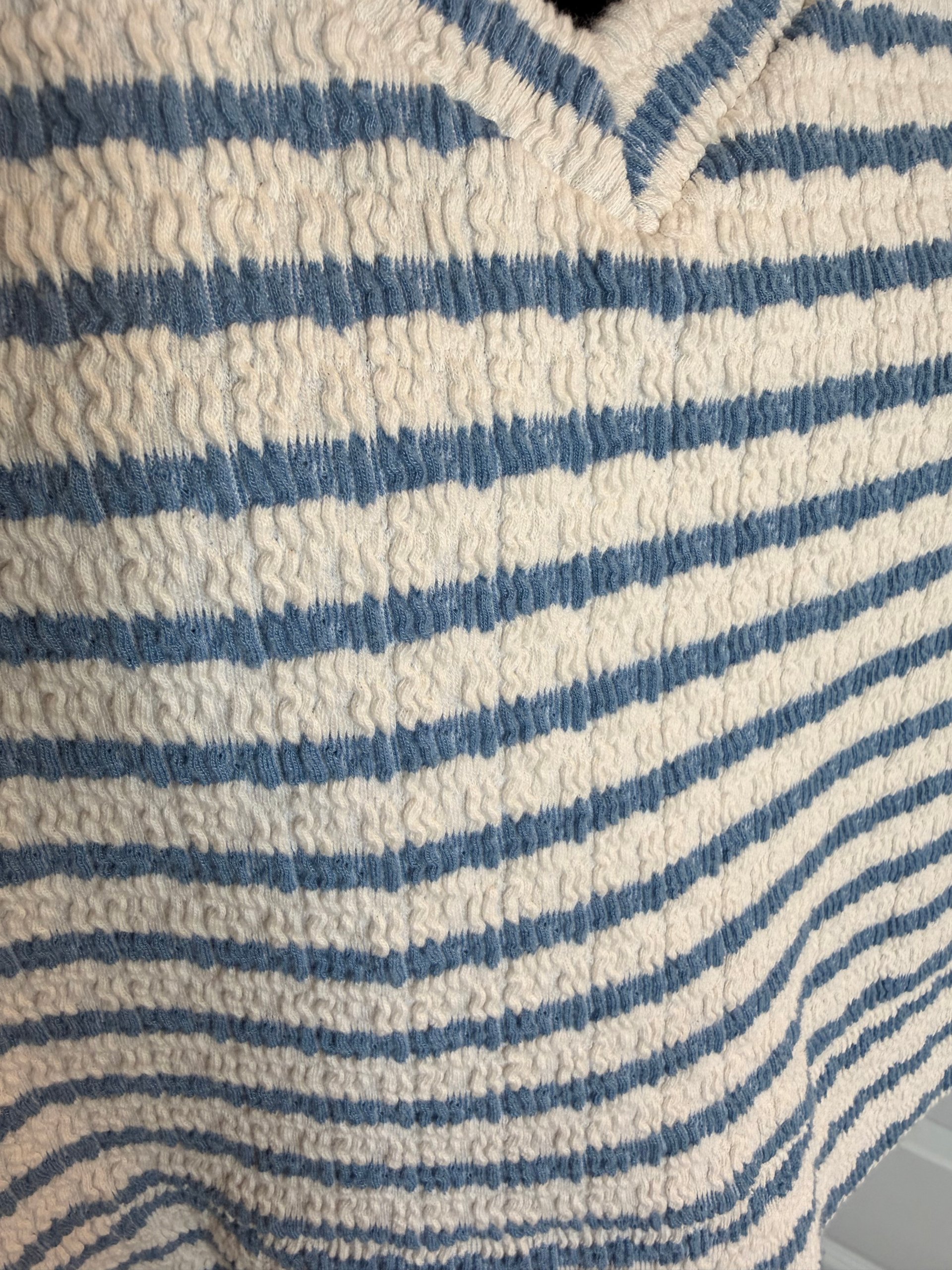 Altar'd State & Blue Striped V-Neck Sweater Small image 6