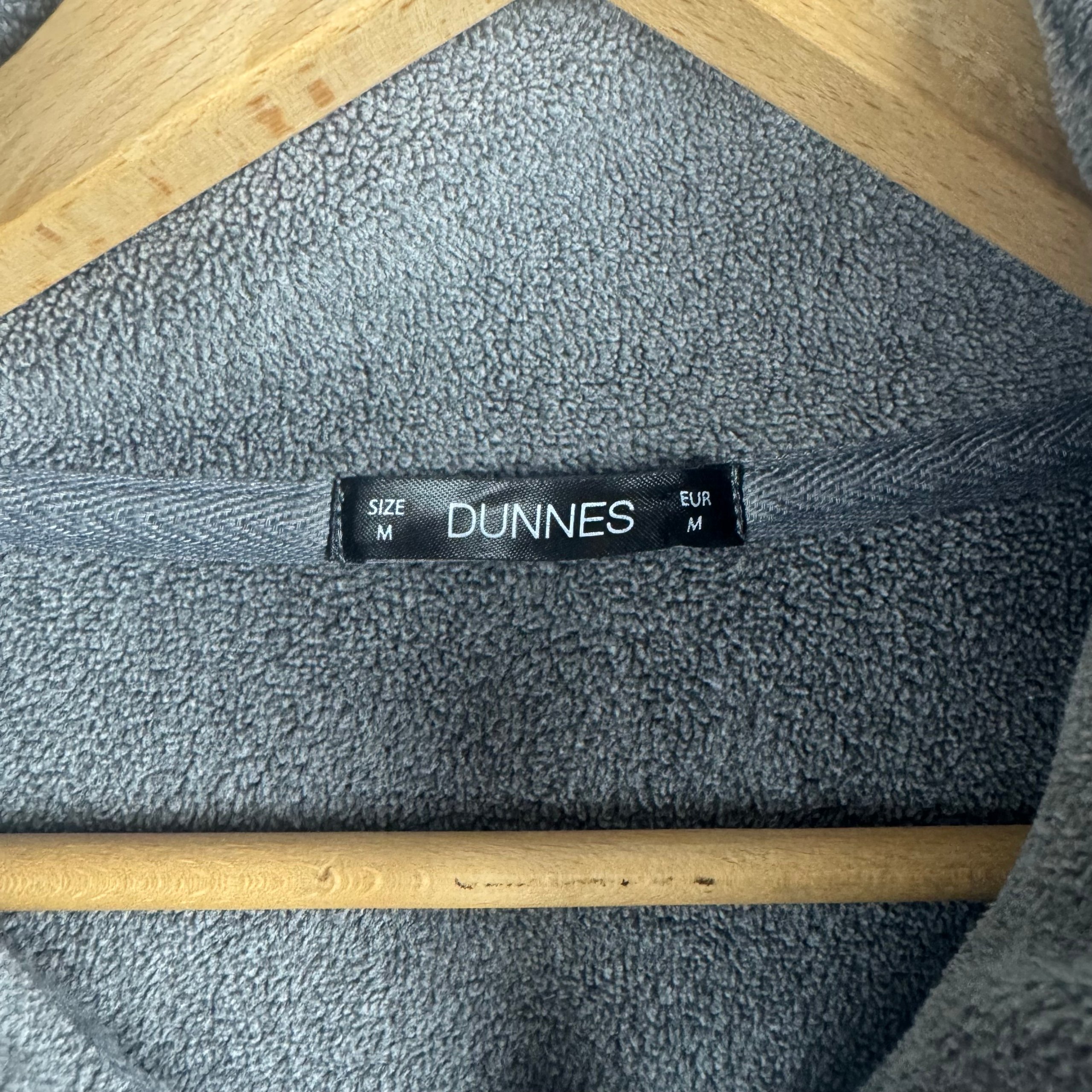 Dunnes Grey Full Zip Teddy Fleece Jacket Mens M image 3