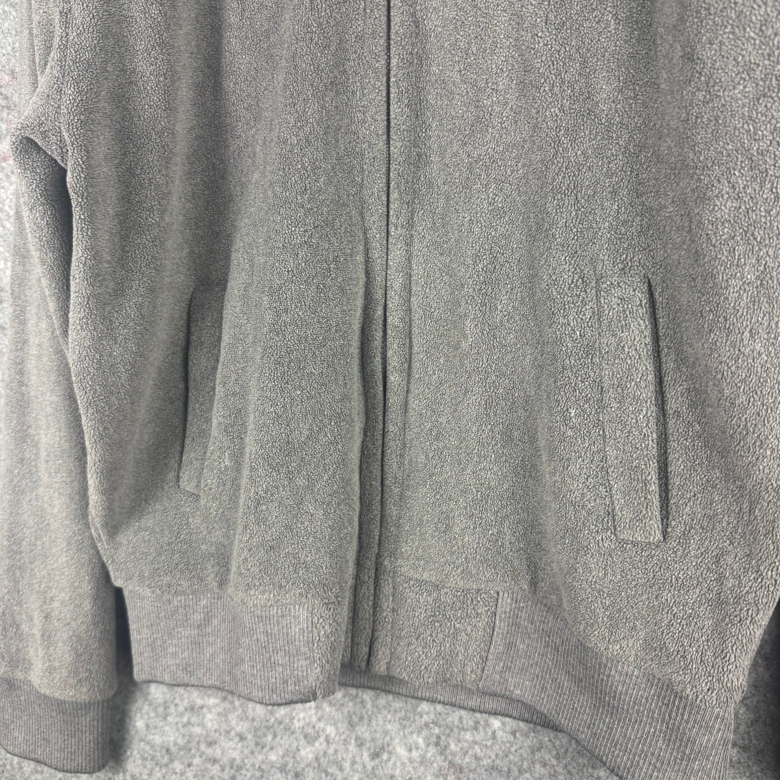 Dunnes Grey Full Zip Teddy Fleece Jacket Mens M image 5