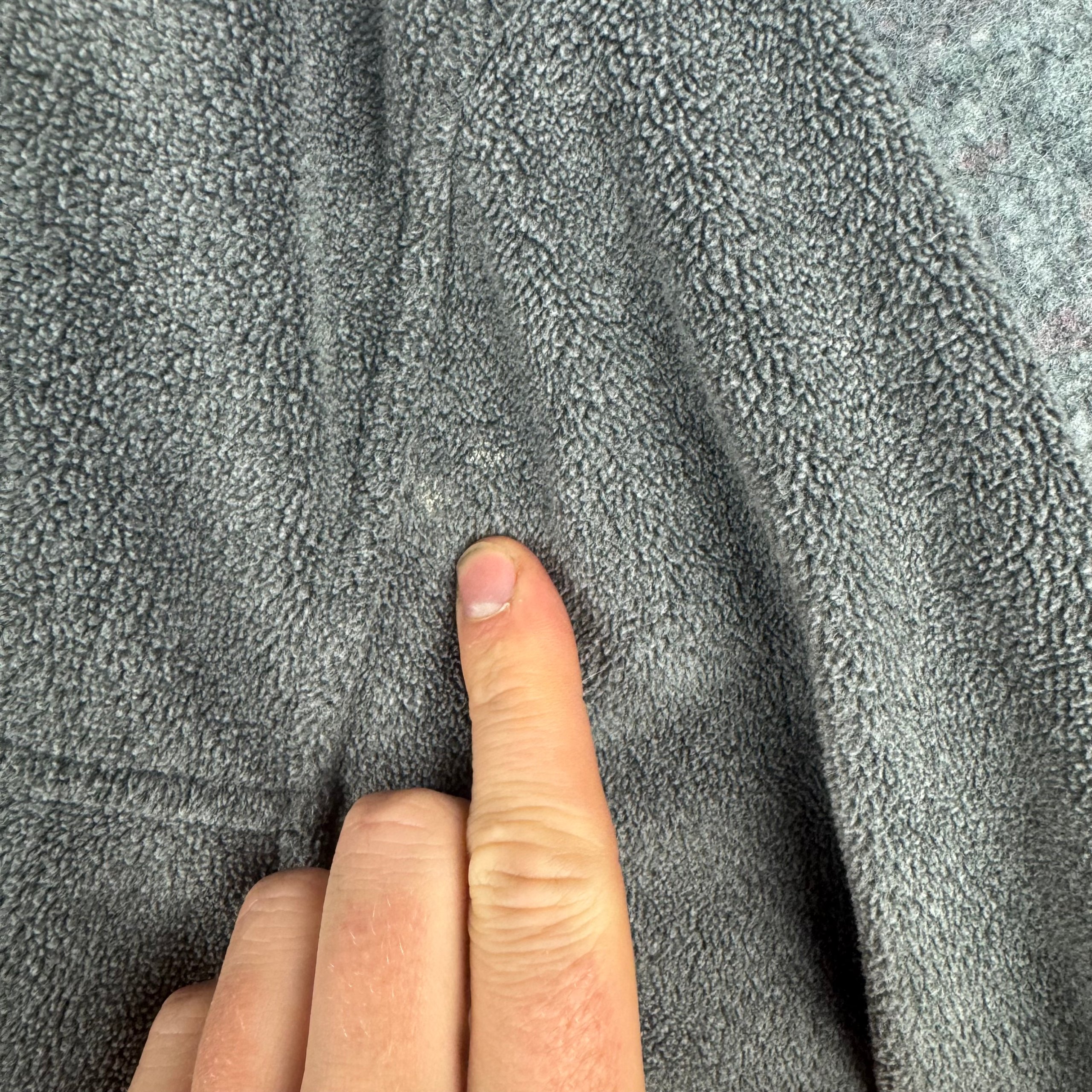 Dunnes Grey Full Zip Teddy Fleece Jacket Mens M image 7