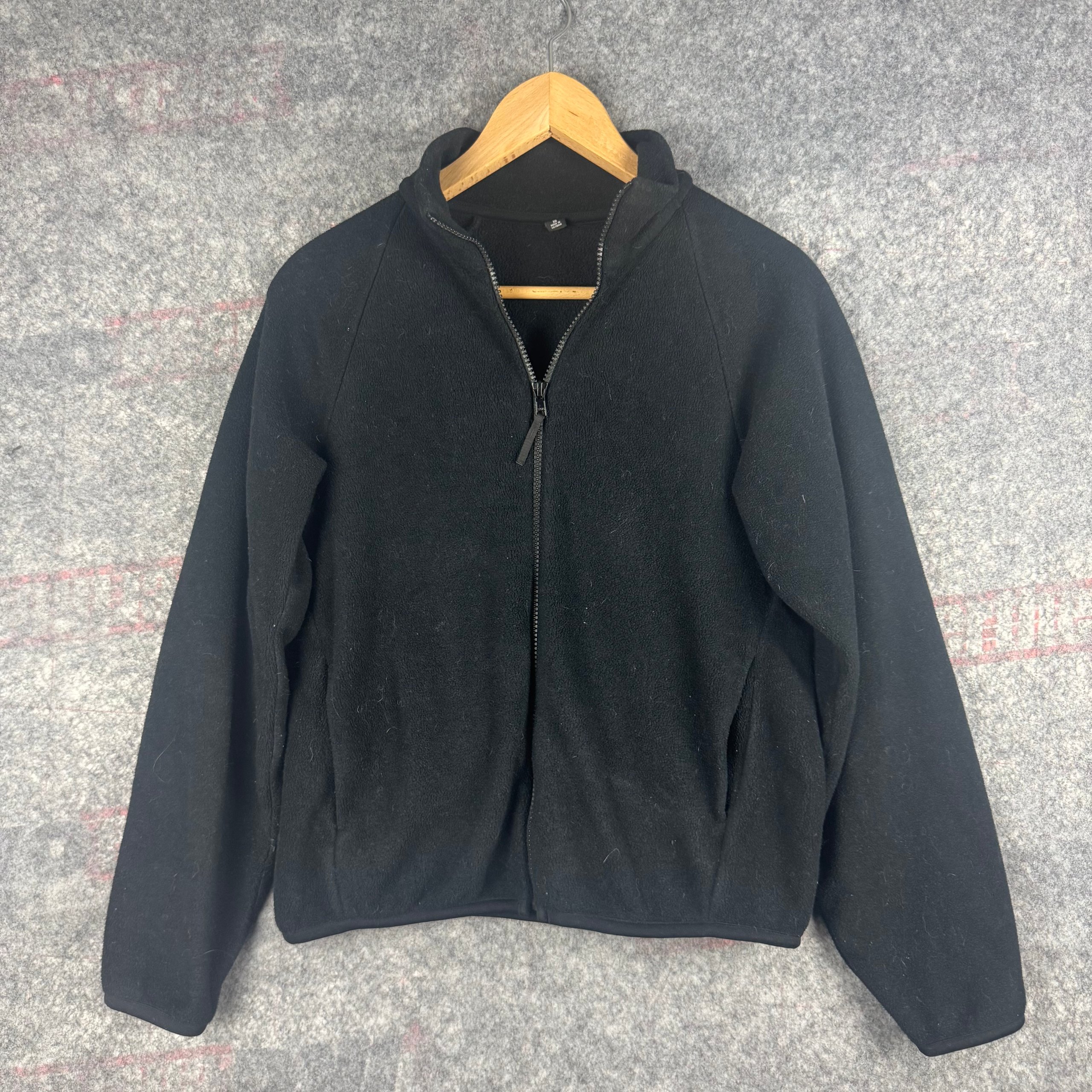 Uniqlo Black Microfleece Zip Jacket XS Women's