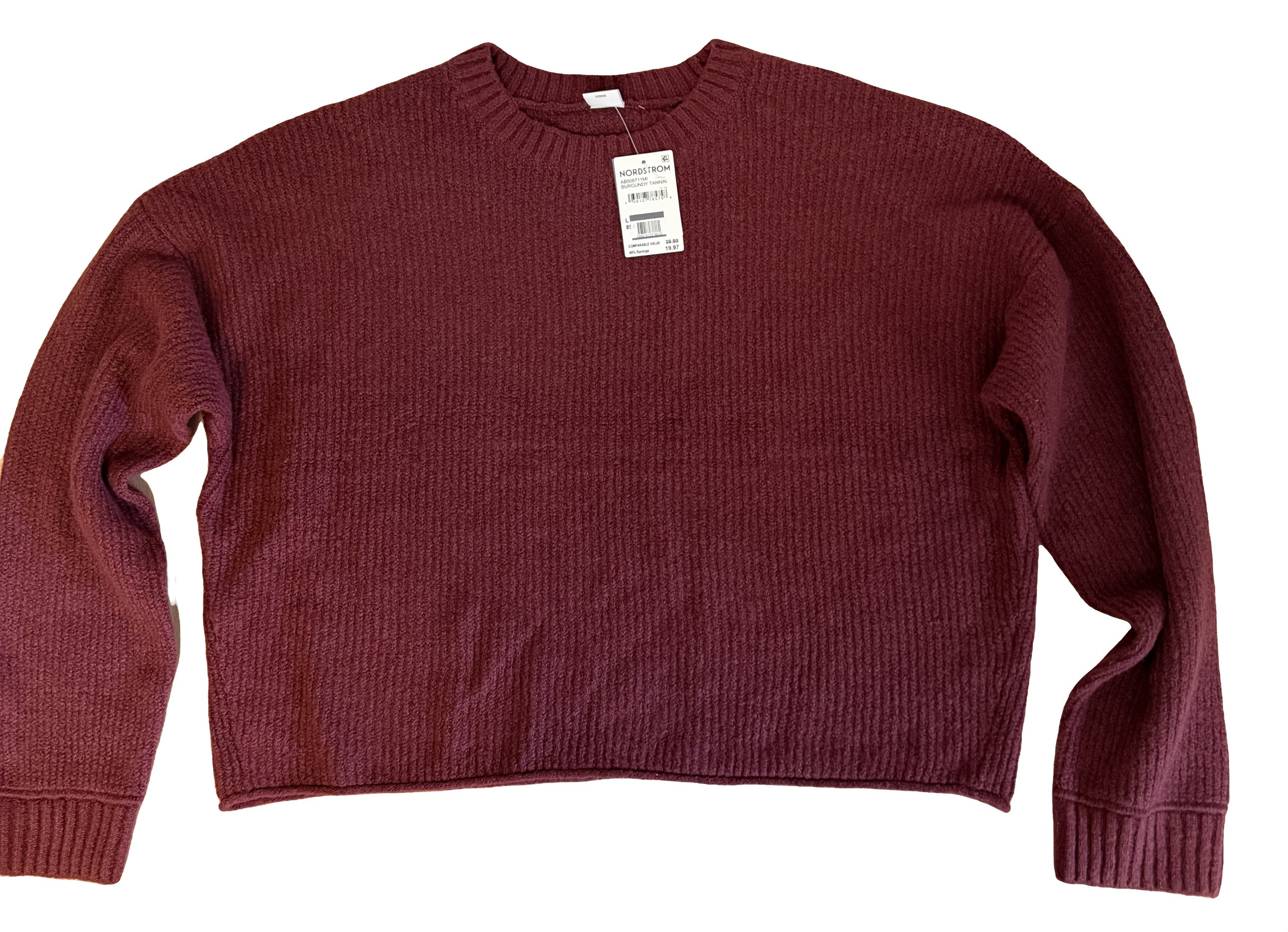 Abound Women's Cozy Crew Pullover Sweater - Large