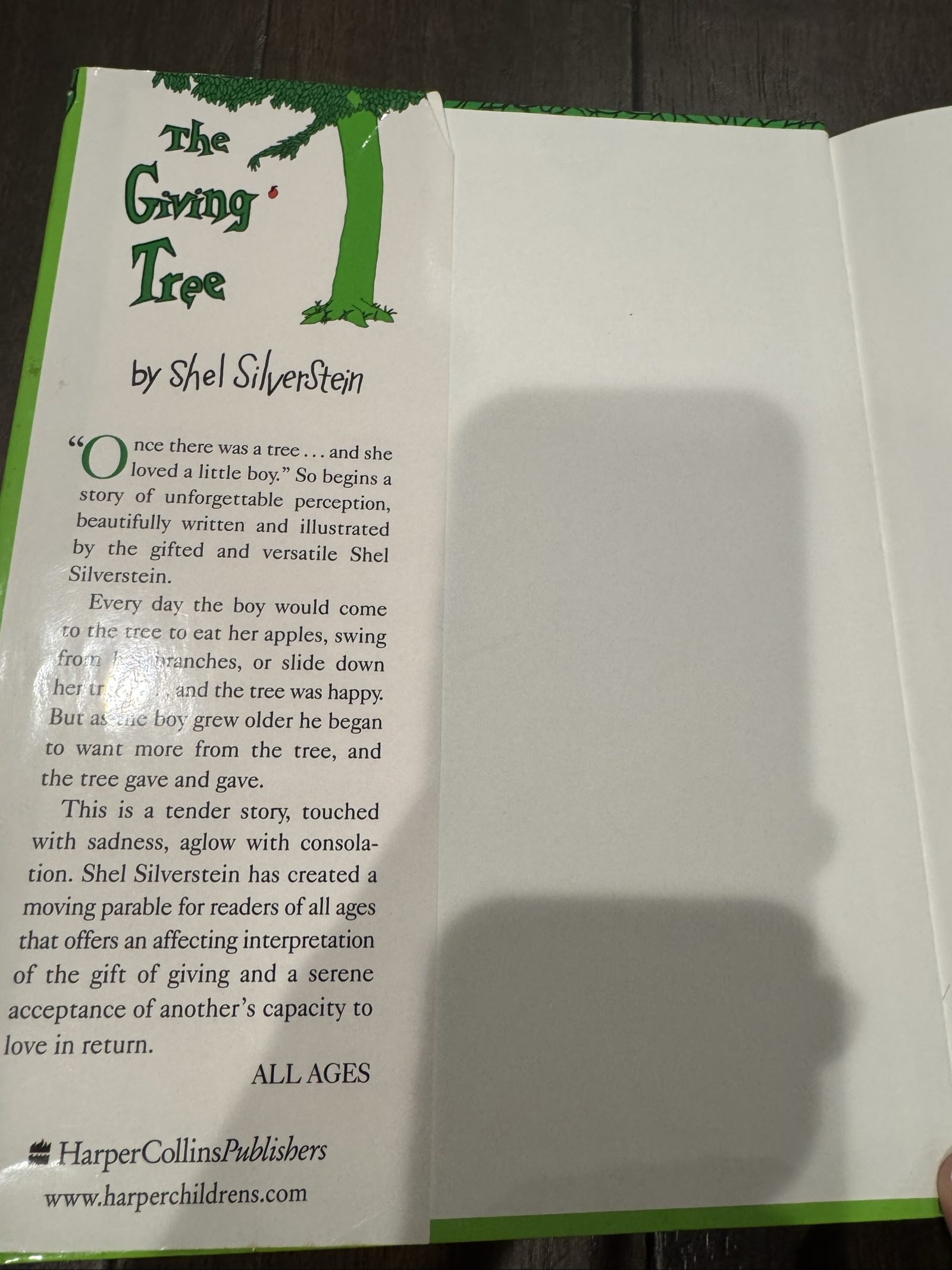 The Giving Tree by Shel Silverstein – Classic Hardcover Children’s Book image 4