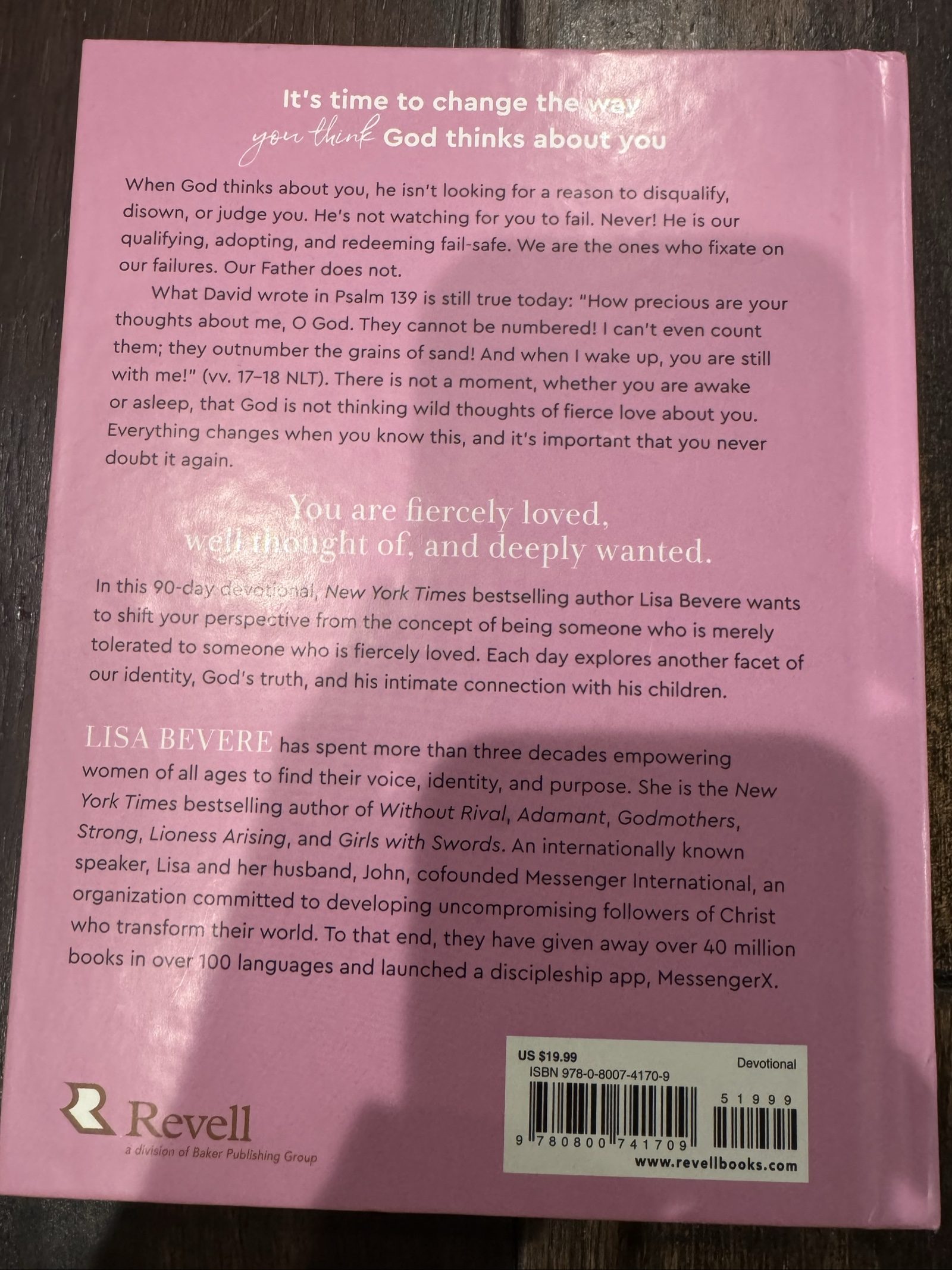 Fiercely Loved by Lisa Bevere – 90-Day Christian Devotional Hardcover image 2