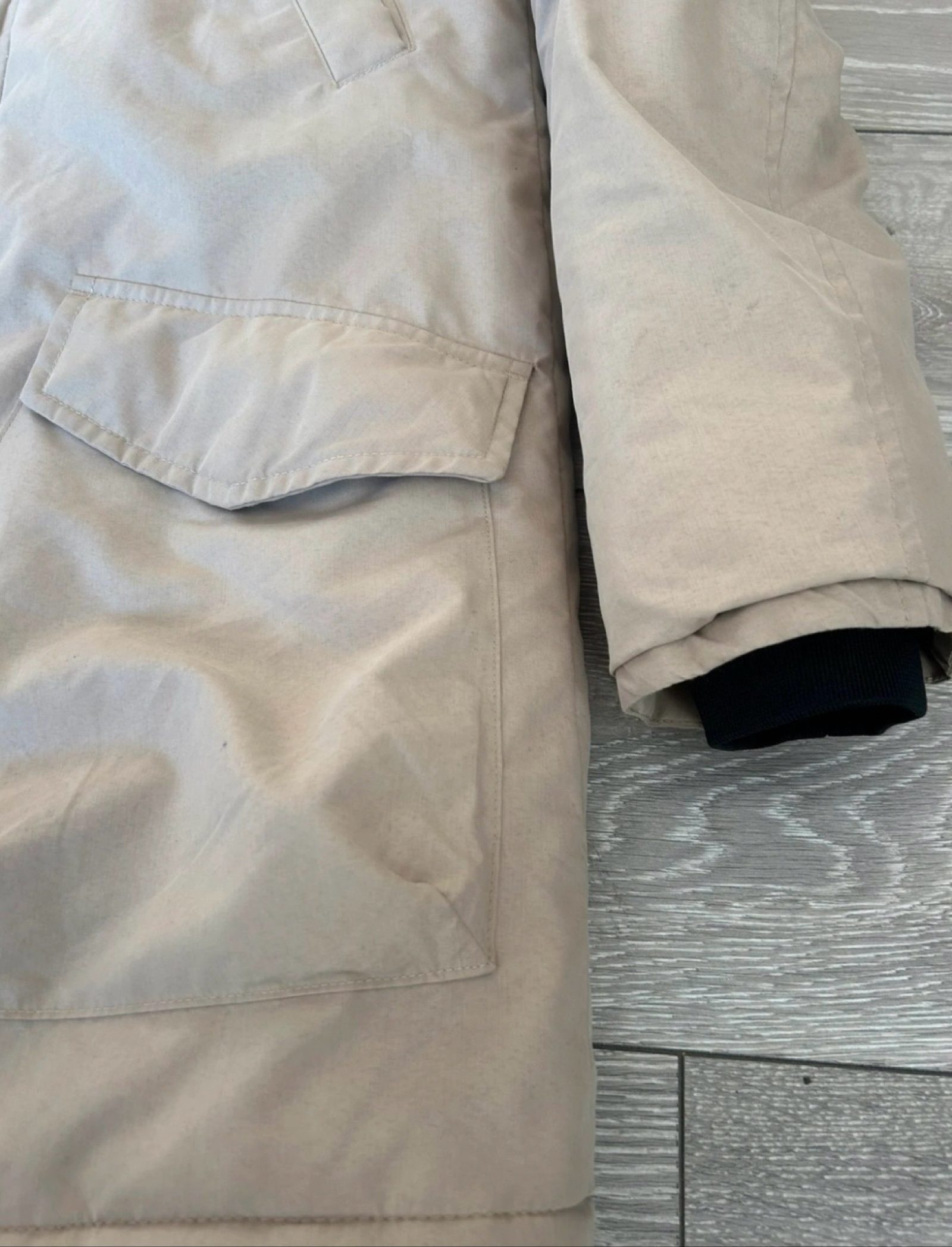 Jack & Jones Beige Faux Fur Hooded Parka Coat Small image 2