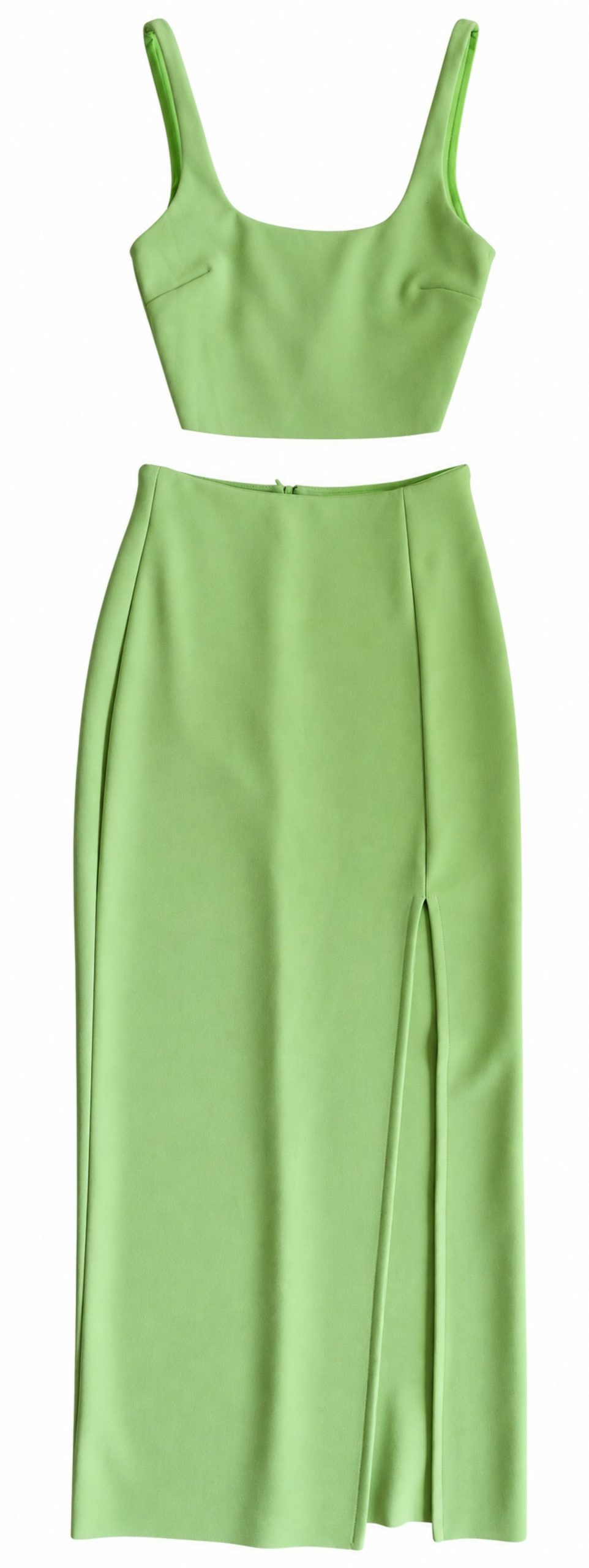 Bec + Bridge Green Two Piece Crop Top & Maxi Skirt Set – AU 8