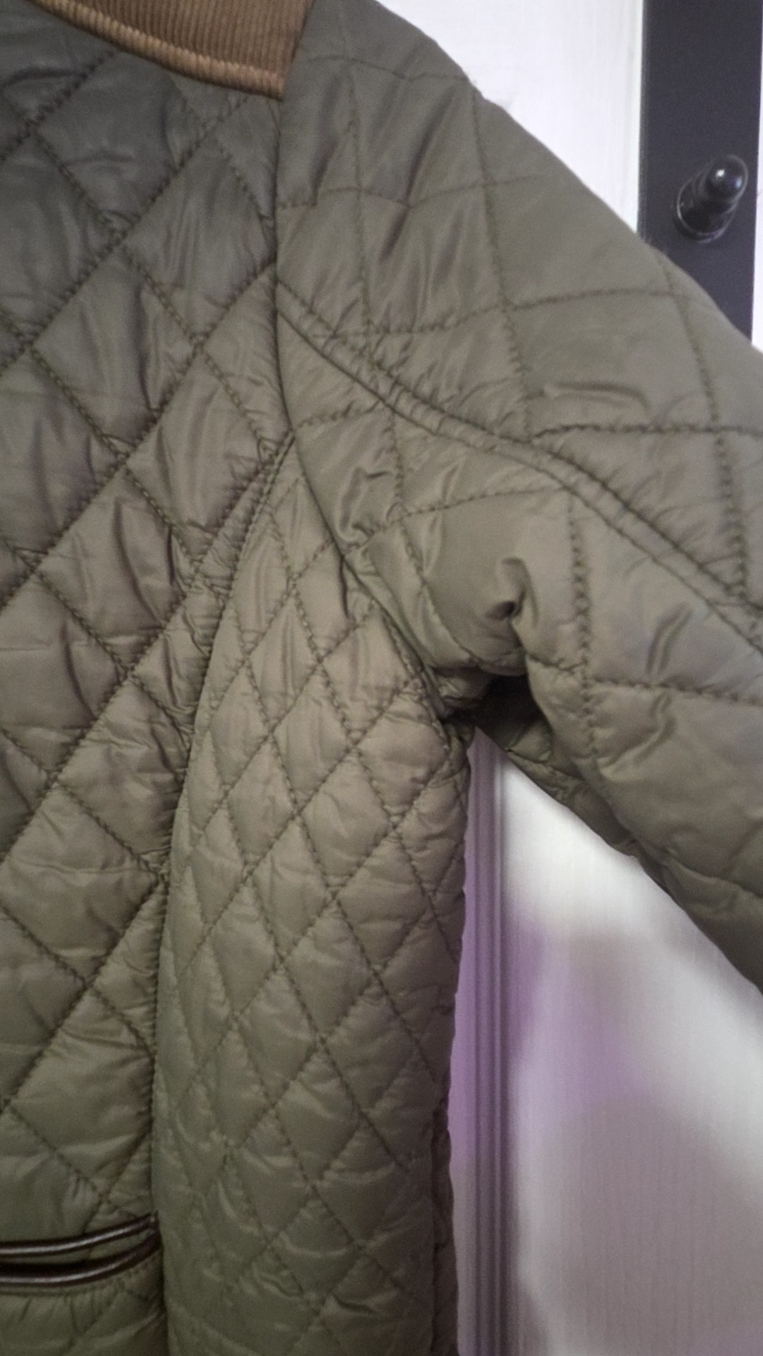 Joules Women Green Quilted Jacket UK 12 Floral Lining Countryside Heritage image 8