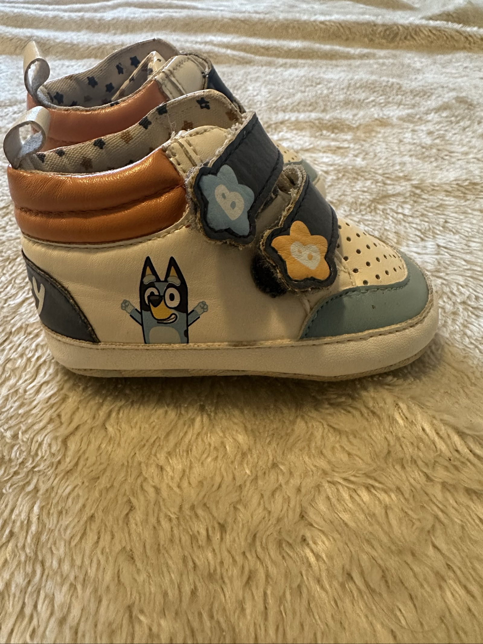 Bluey Kids' Multicolour Leather Velcro Sneakers 3-6 Months image 4