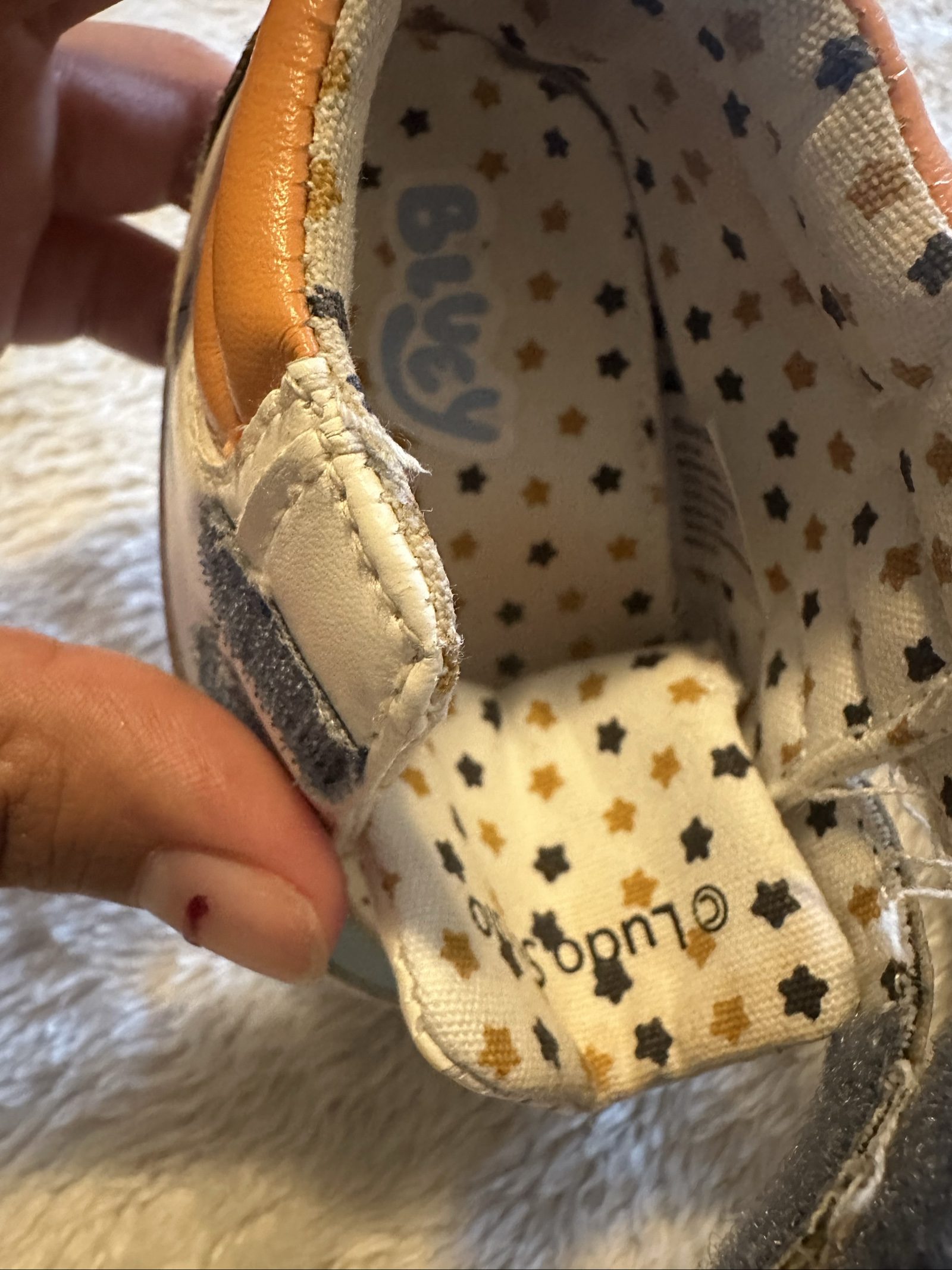 Bluey Kids' Multicolour Leather Velcro Sneakers 3-6 Months image 8