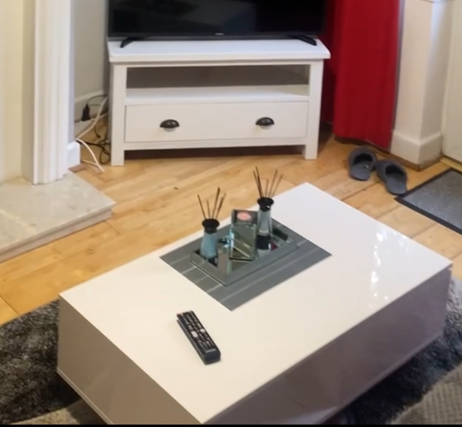 White gloss coffee table