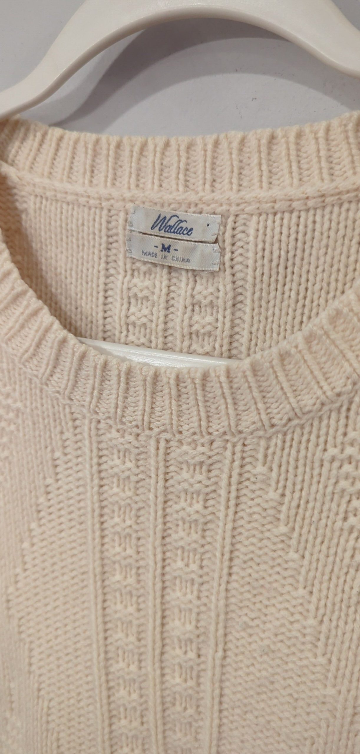 J Crew Wallace 100% Merino Wool Cable Knit Sweater Medium FLAWED image 2