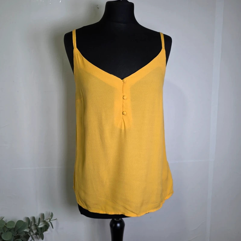 Monsoon mustard yellow cami top | UK 10 NWT