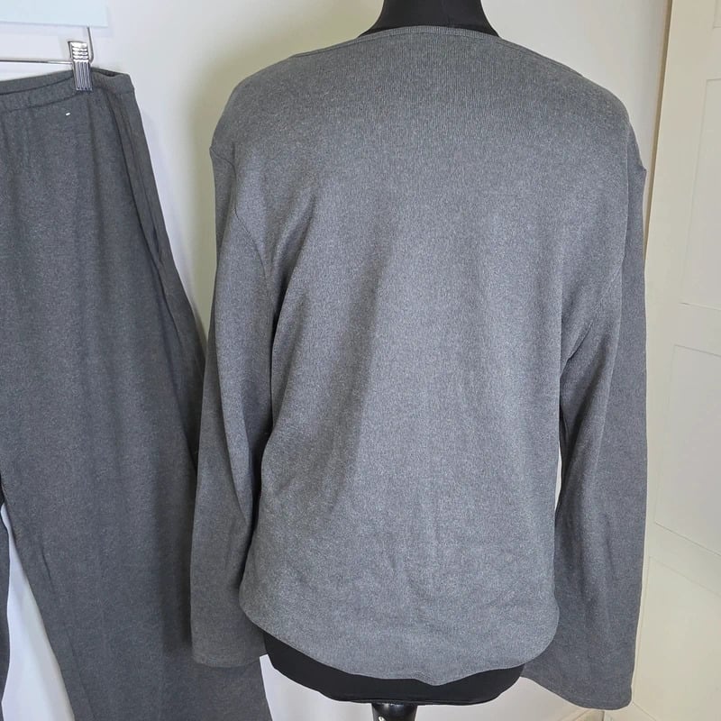 M&S wide leg leisure 2 piece set grey 16 short image 4