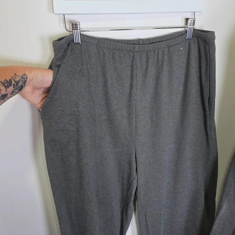 M&S wide leg leisure 2 piece set grey 16 short image 5